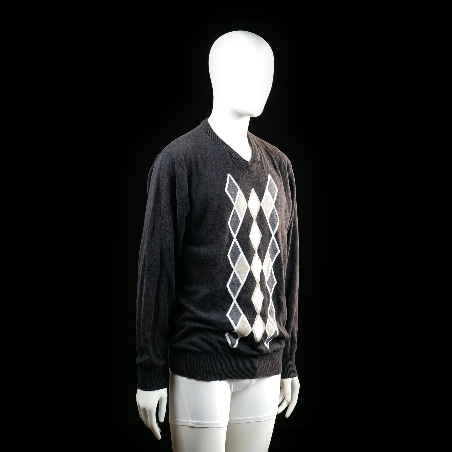 Arnold Palmer - sweater - Black, White, Beige - (Storlek: L)