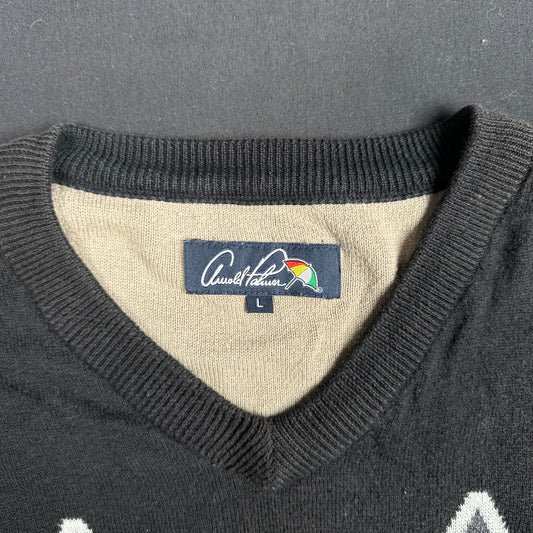 Arnold Palmer - sweater - Black, White, Beige - (Storlek: L)