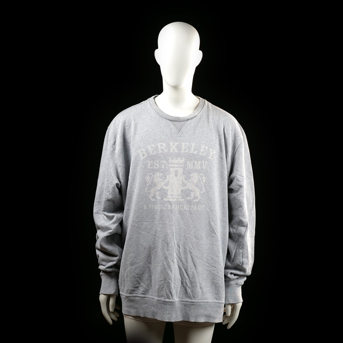 Berkeley - sweatshirt - Light Gray - (Storlek: 3XL)