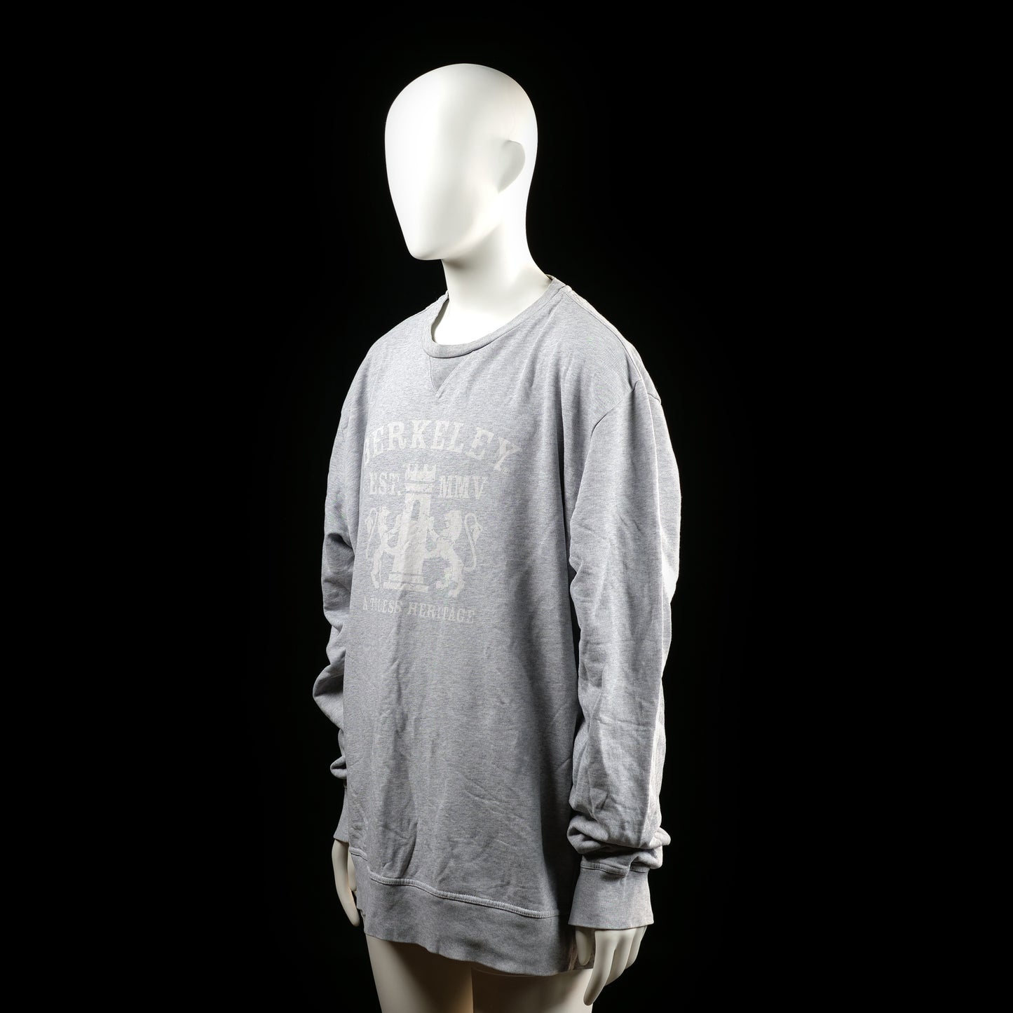 Berkeley - sweatshirt - Light Gray - (Storlek: 3XL)