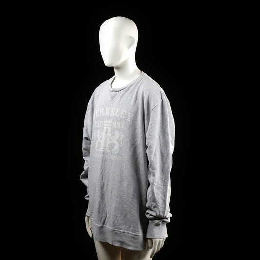 Berkeley - sweatshirt - Light Gray - (Storlek: 3XL)