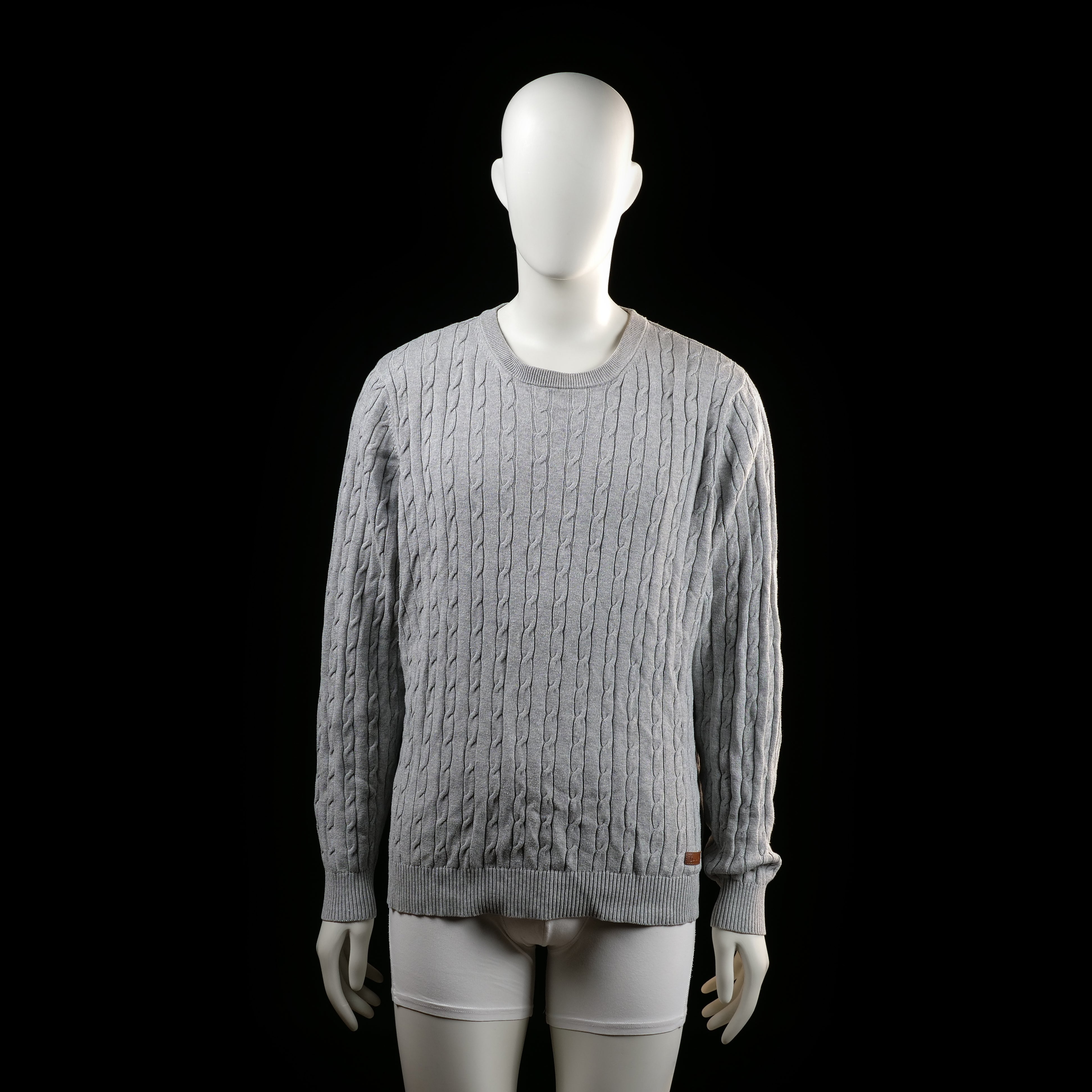 Bondelid - sweater - Light Gray - (Storlek: L)