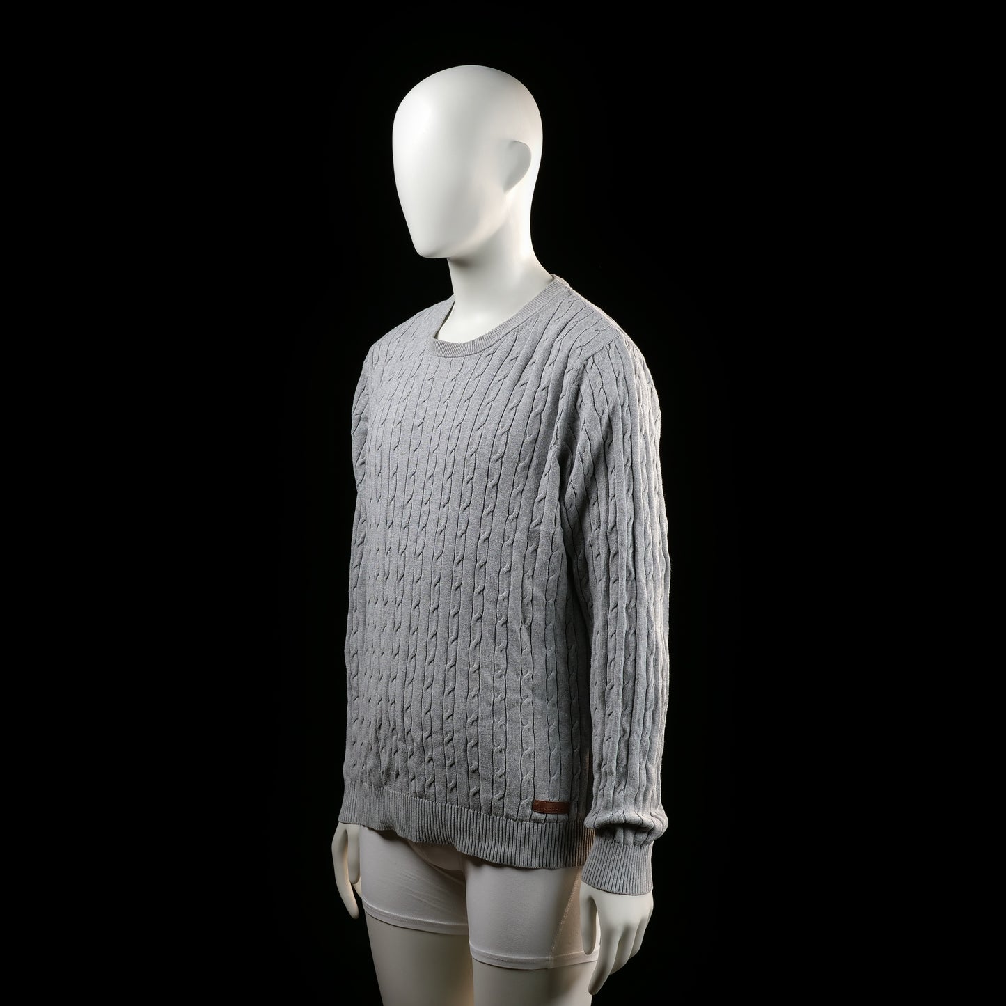 Bondelid - sweater - Light Gray - (Storlek: L)