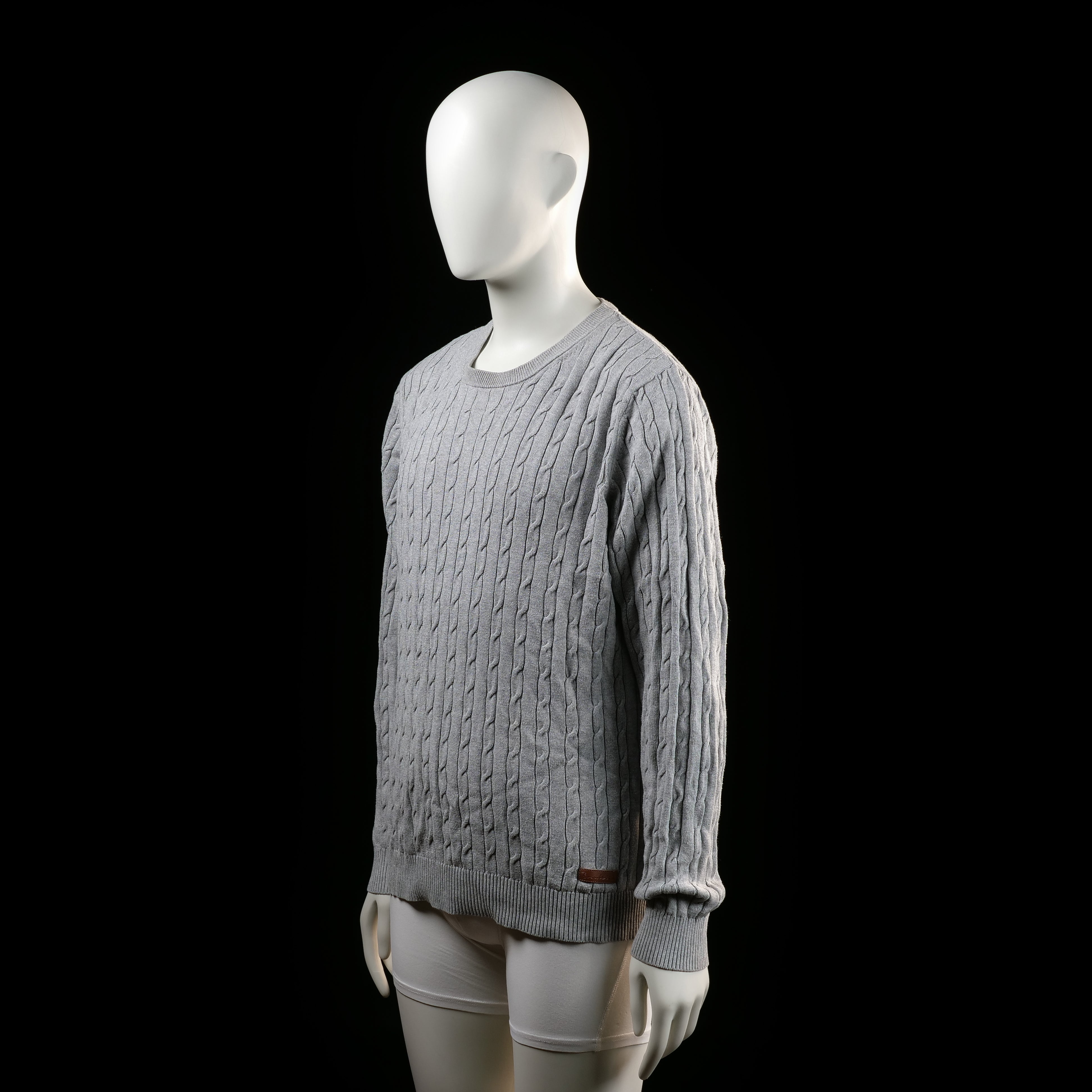 Bondelid - sweater - Light Gray - (Storlek: L)
