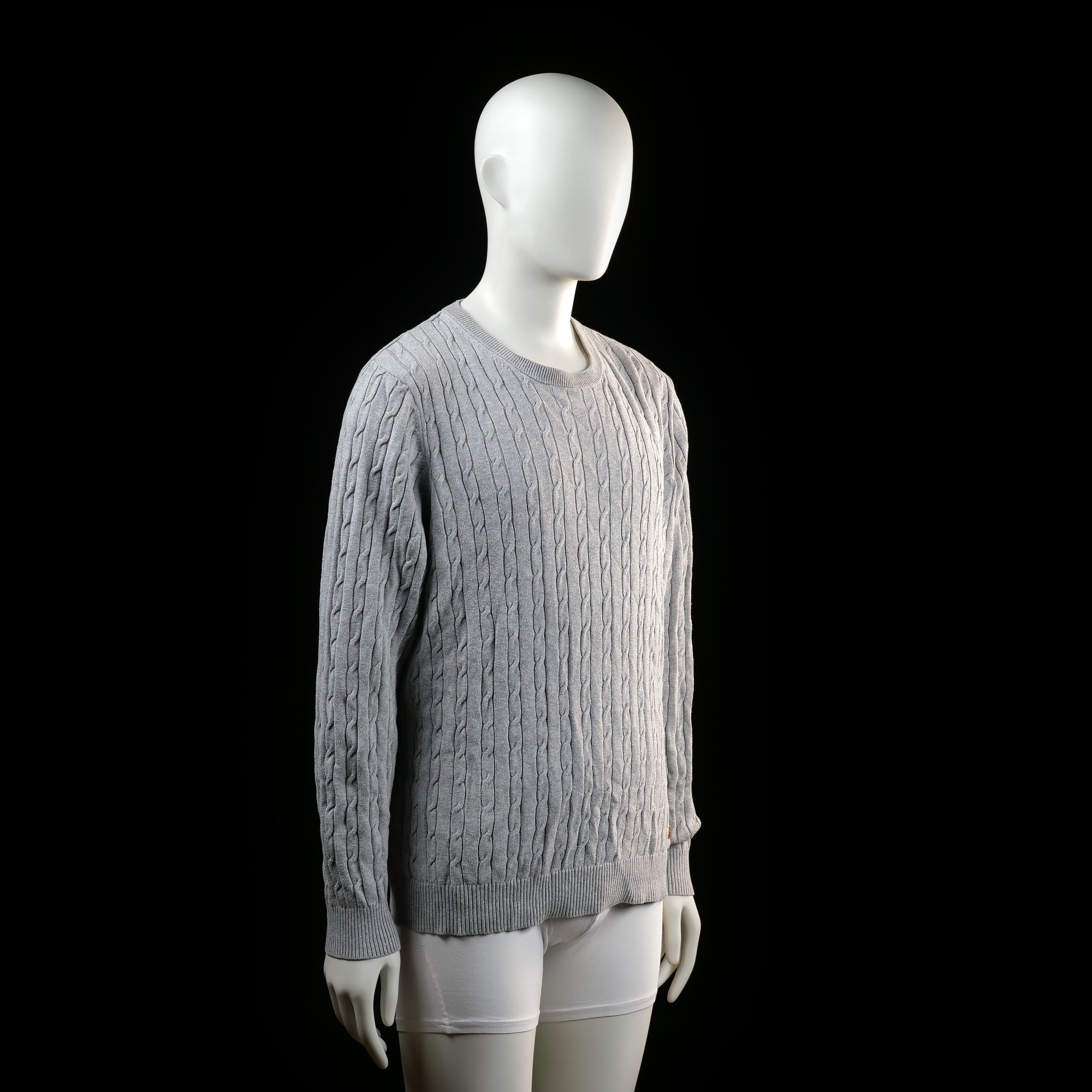 Bondelid - sweater - Light Gray - (Storlek: L)