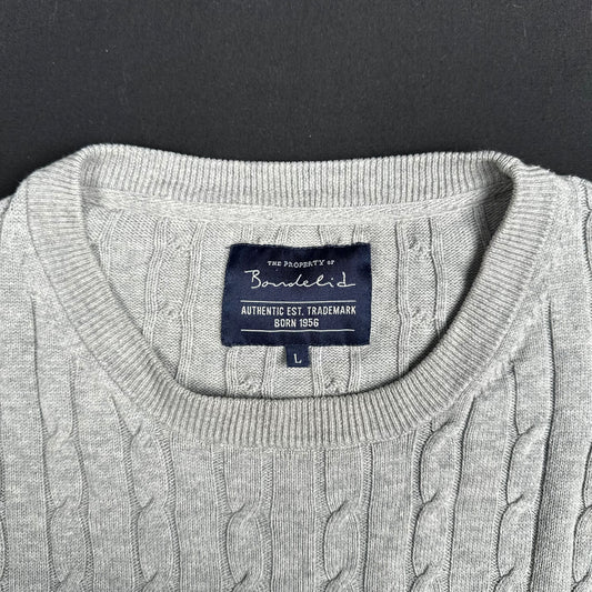 Bondelid - sweater - Light Gray - (Storlek: L)
