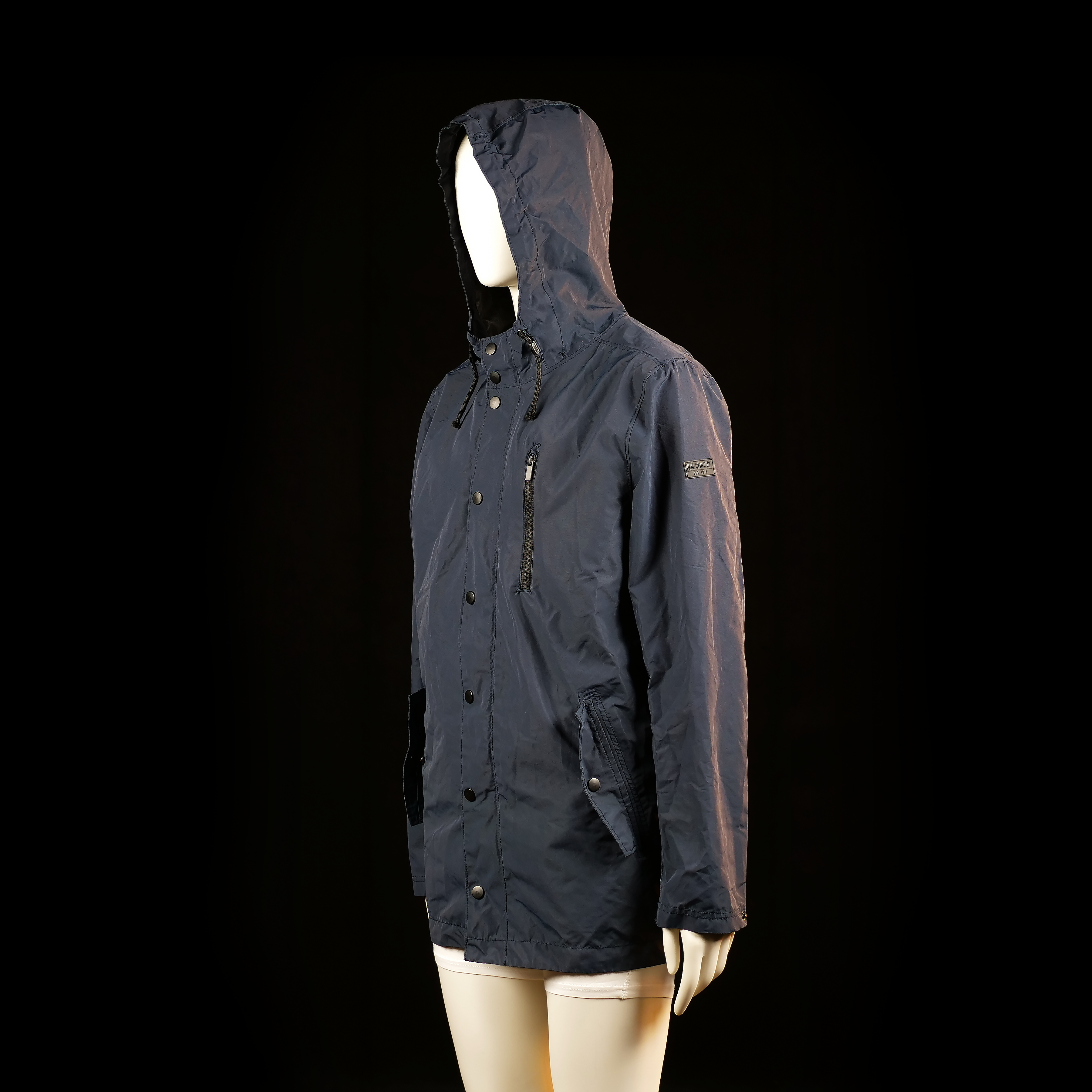 Cubus - rain jacket - Navy - (Storlek: M)