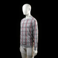 Identic - sweatshirt - Light Gray, Red - (Storlek: M)