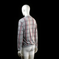 Identic - sweatshirt - Light Gray, Red - (Storlek: M)