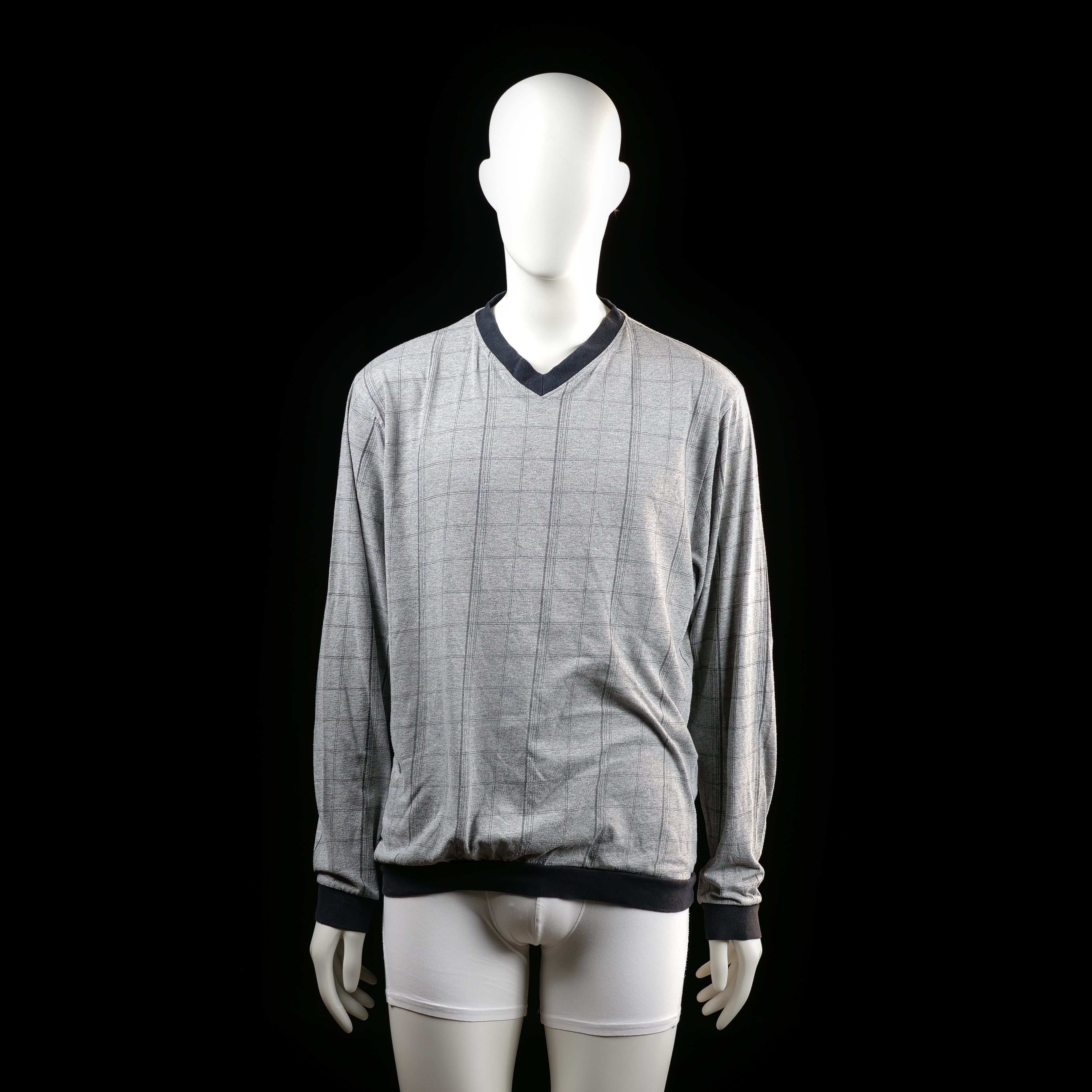 Identic - sweater - Light Gray, Black - (Storlek: M)