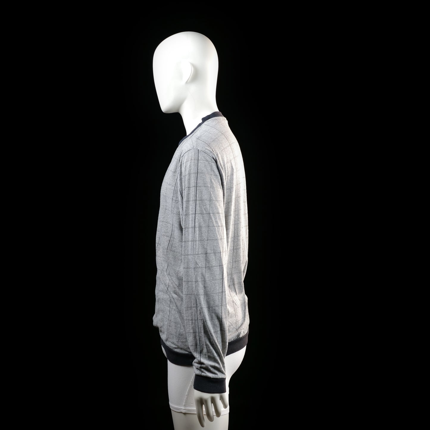 Identic - sweater - Light Gray, Black - (Storlek: M)