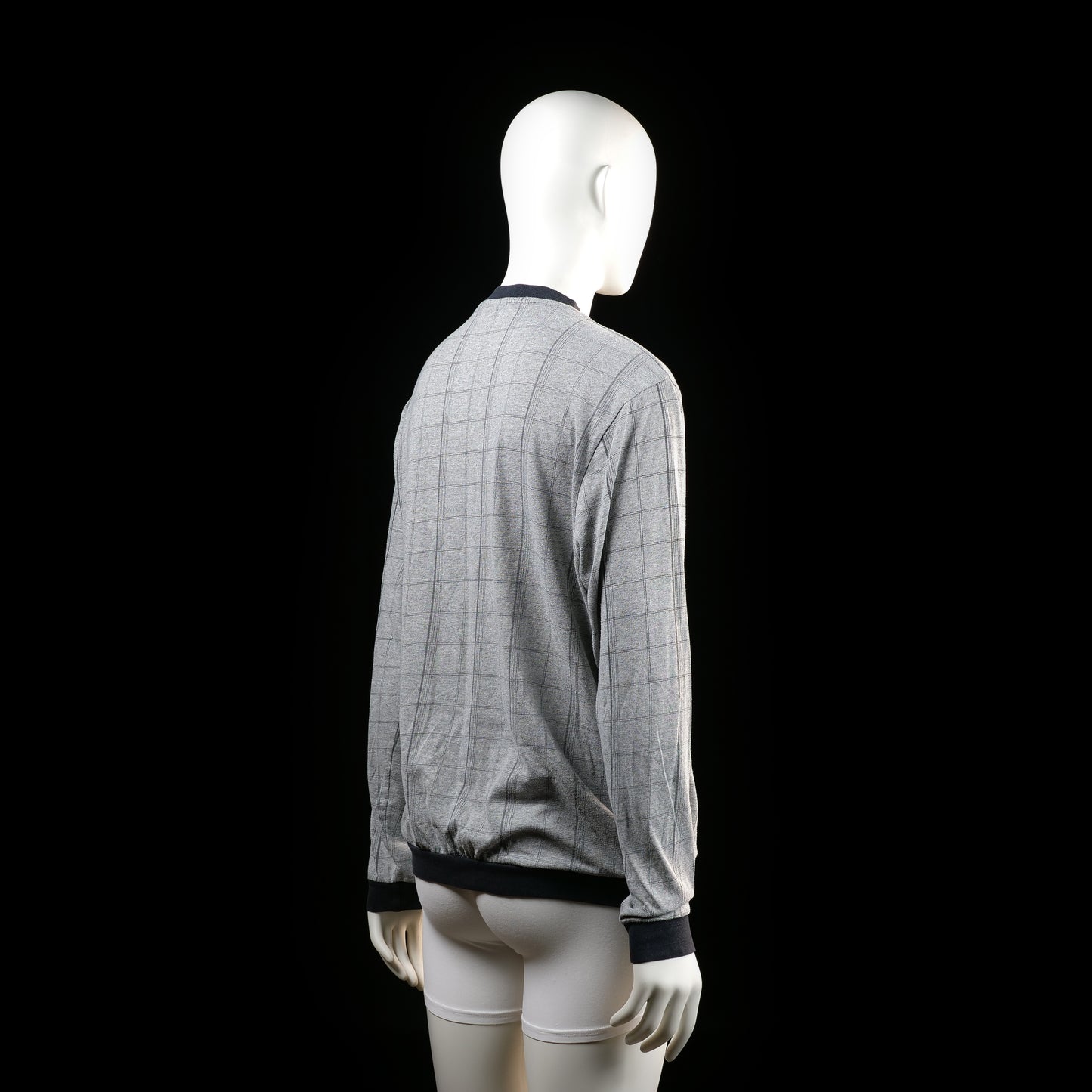 Identic - sweater - Light Gray, Black - (Storlek: M)