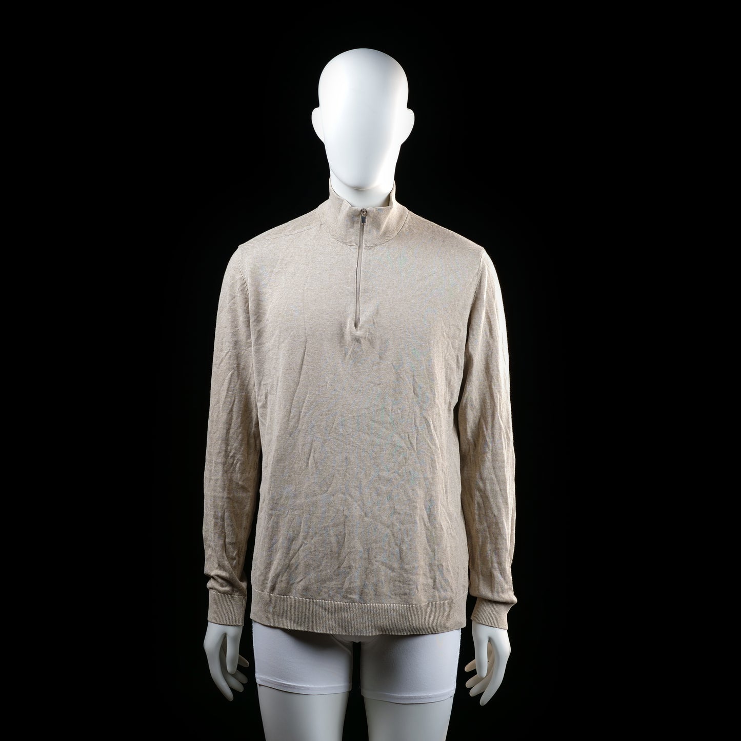 Selected Homme - long-sleeve top - Beige - (Storlek: L)
