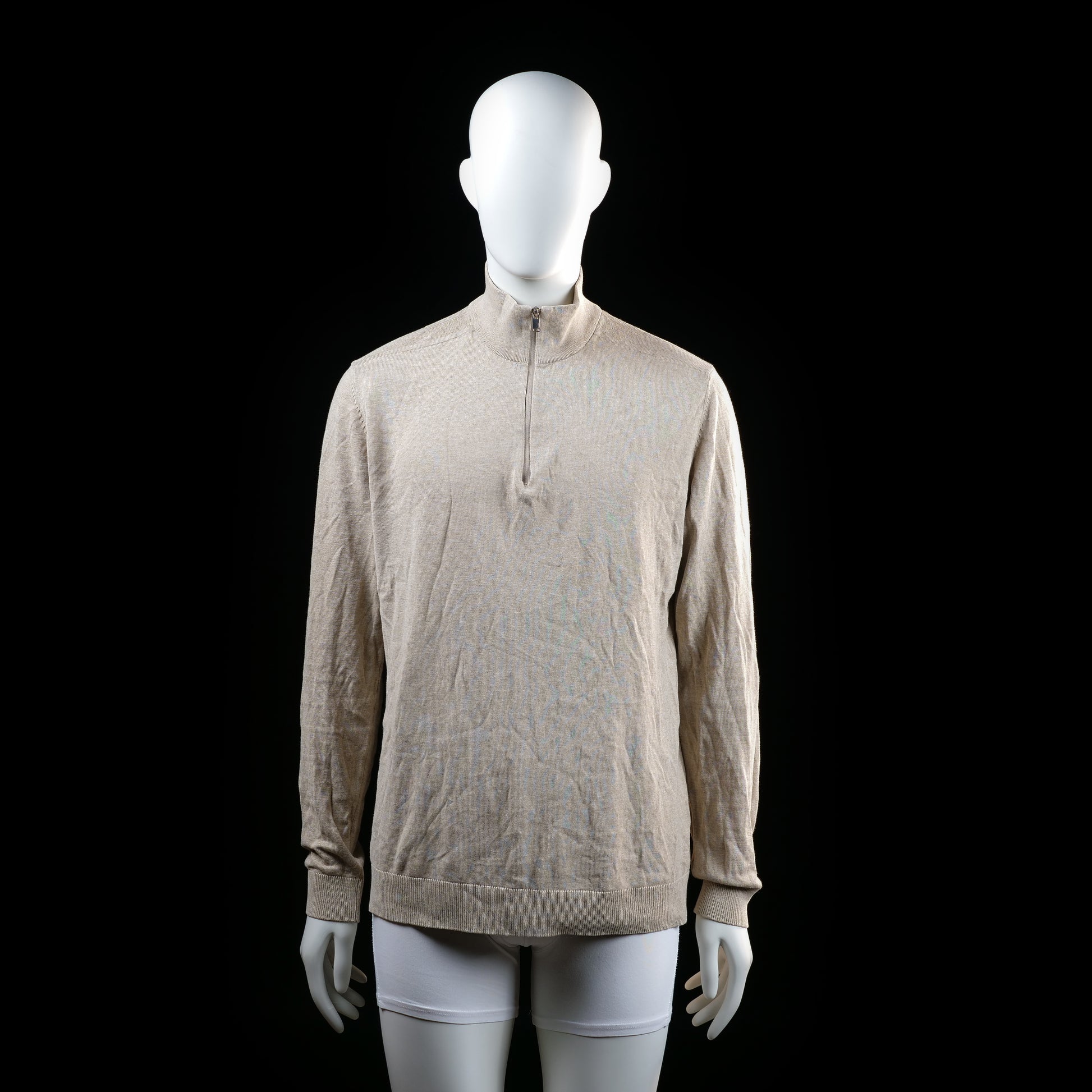 Selected Homme - long-sleeve top - Beige - (Storlek: L)