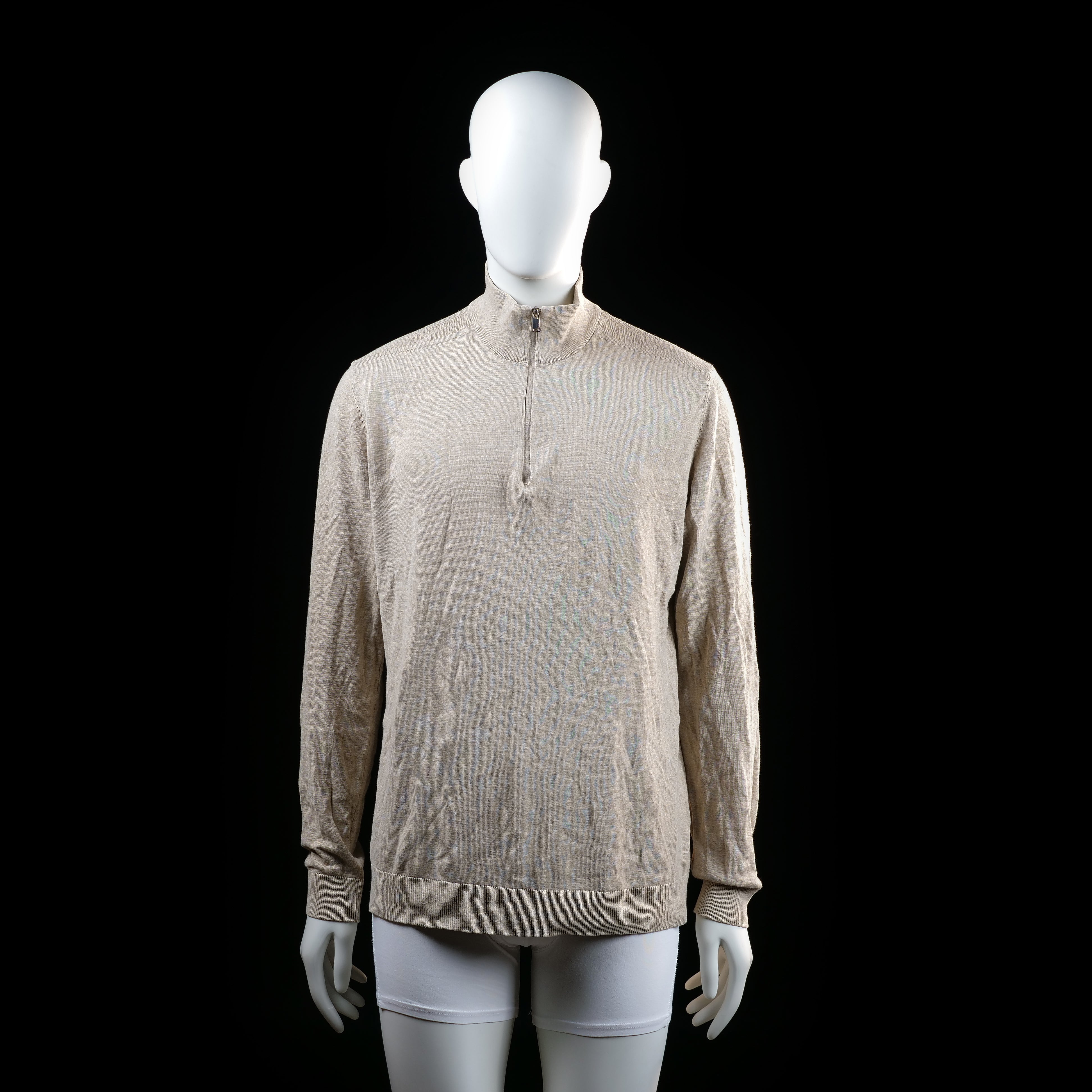 Selected Homme - long-sleeve top - Beige - (Storlek: L)