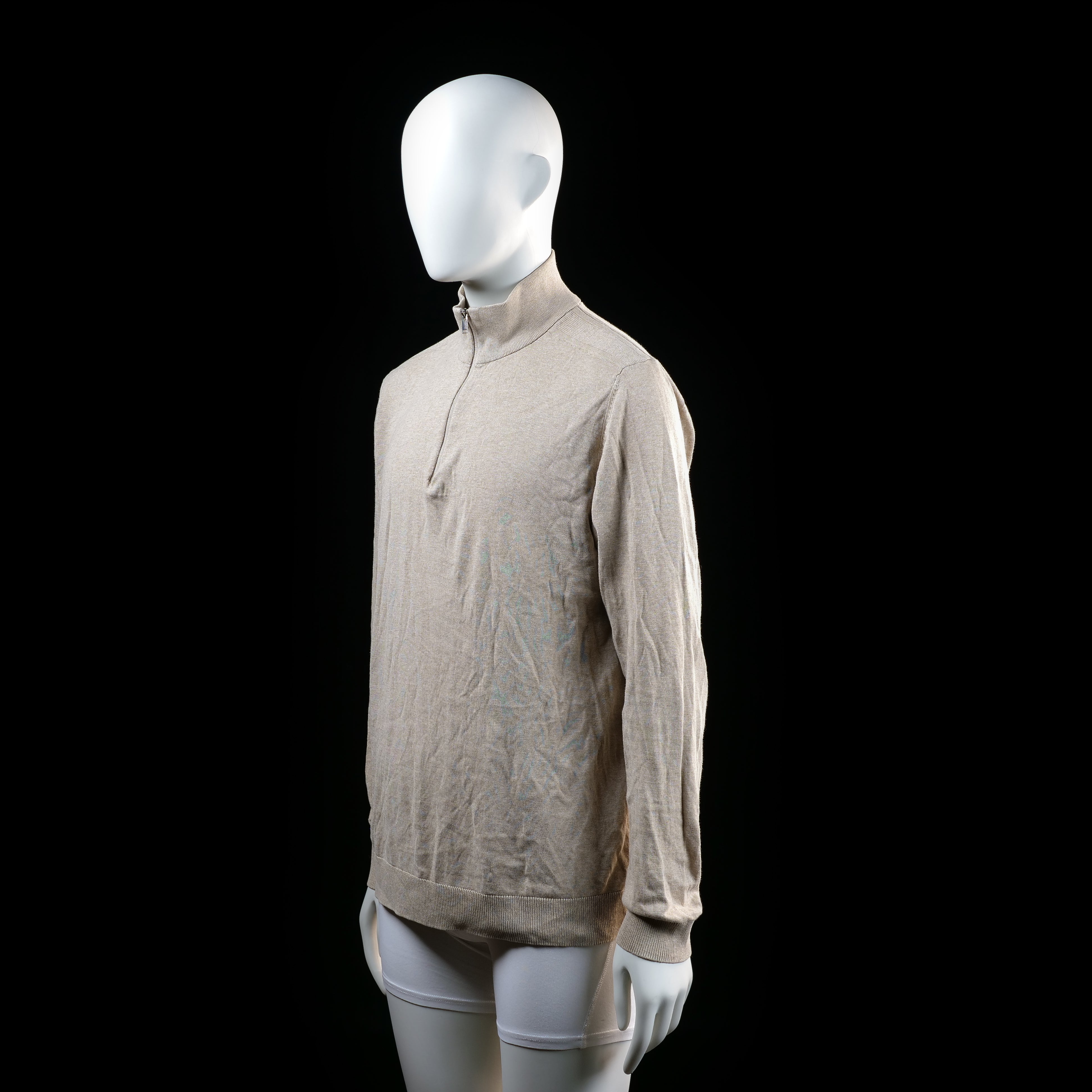 Selected Homme - long-sleeve top - Beige - (Storlek: L)