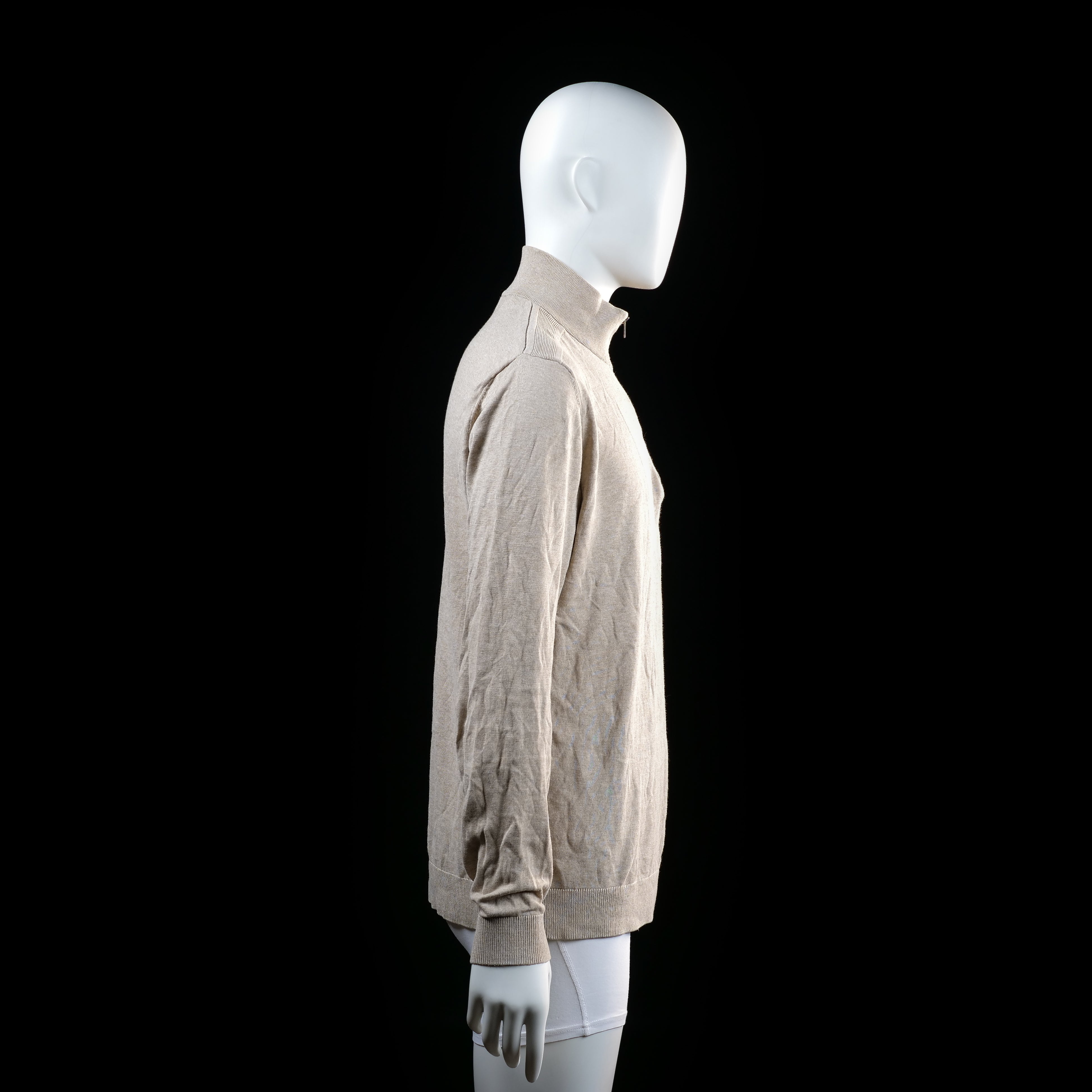Selected Homme - long-sleeve top - Beige - (Storlek: L)