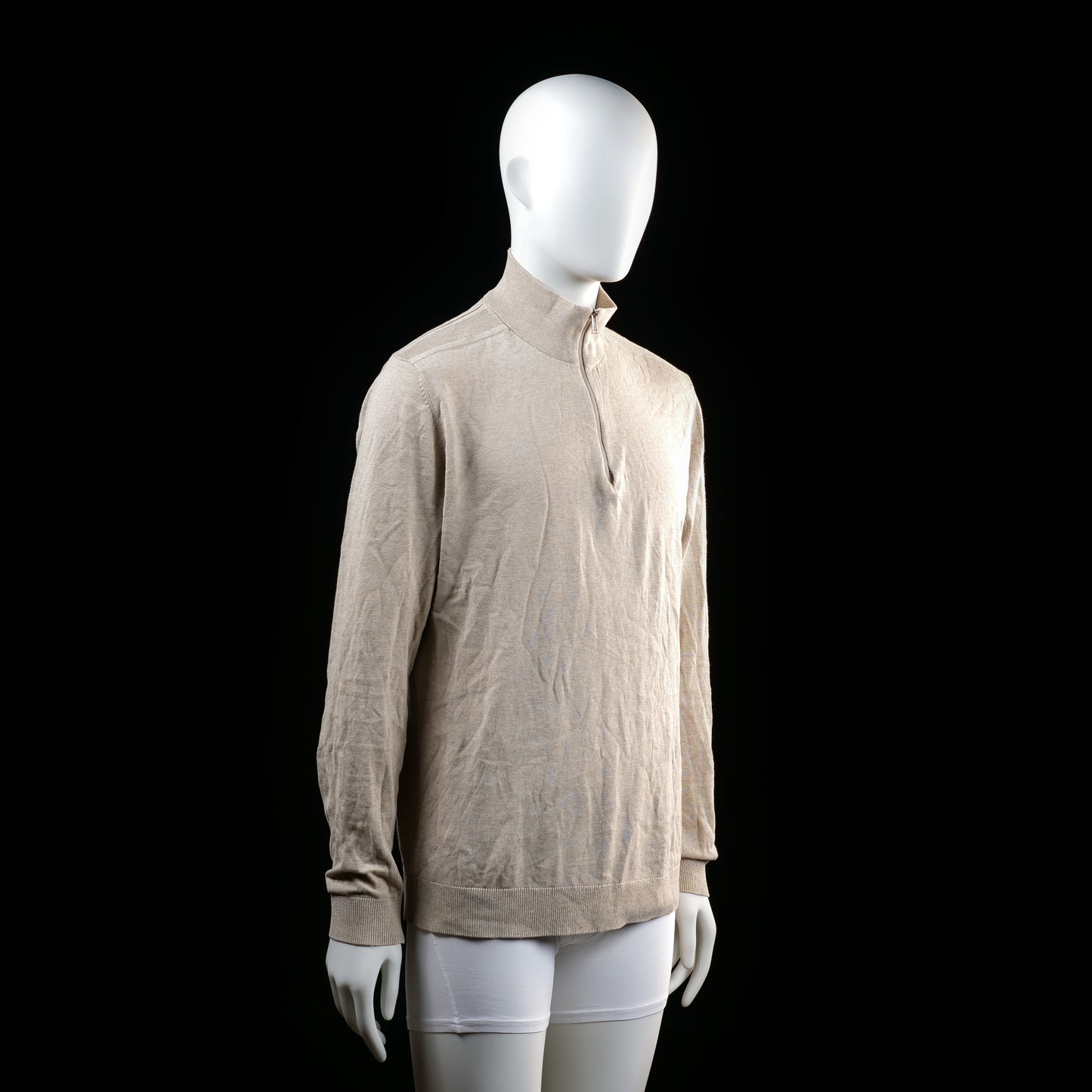 Selected Homme - long-sleeve top - Beige - (Storlek: L)