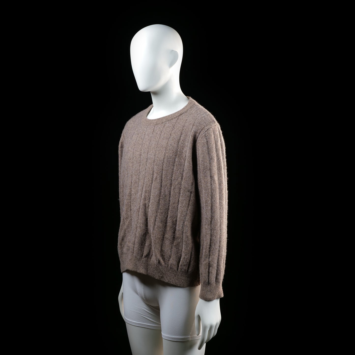 Dressmann - sweater - Taupe - (Storlek: XL)