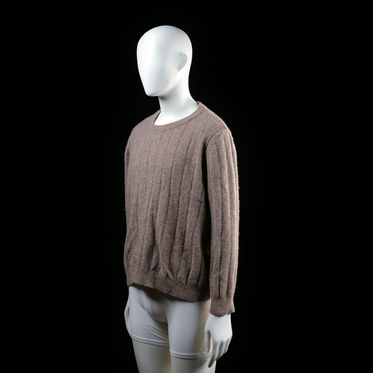 Dressmann - sweater - Taupe - (Storlek: XL)
