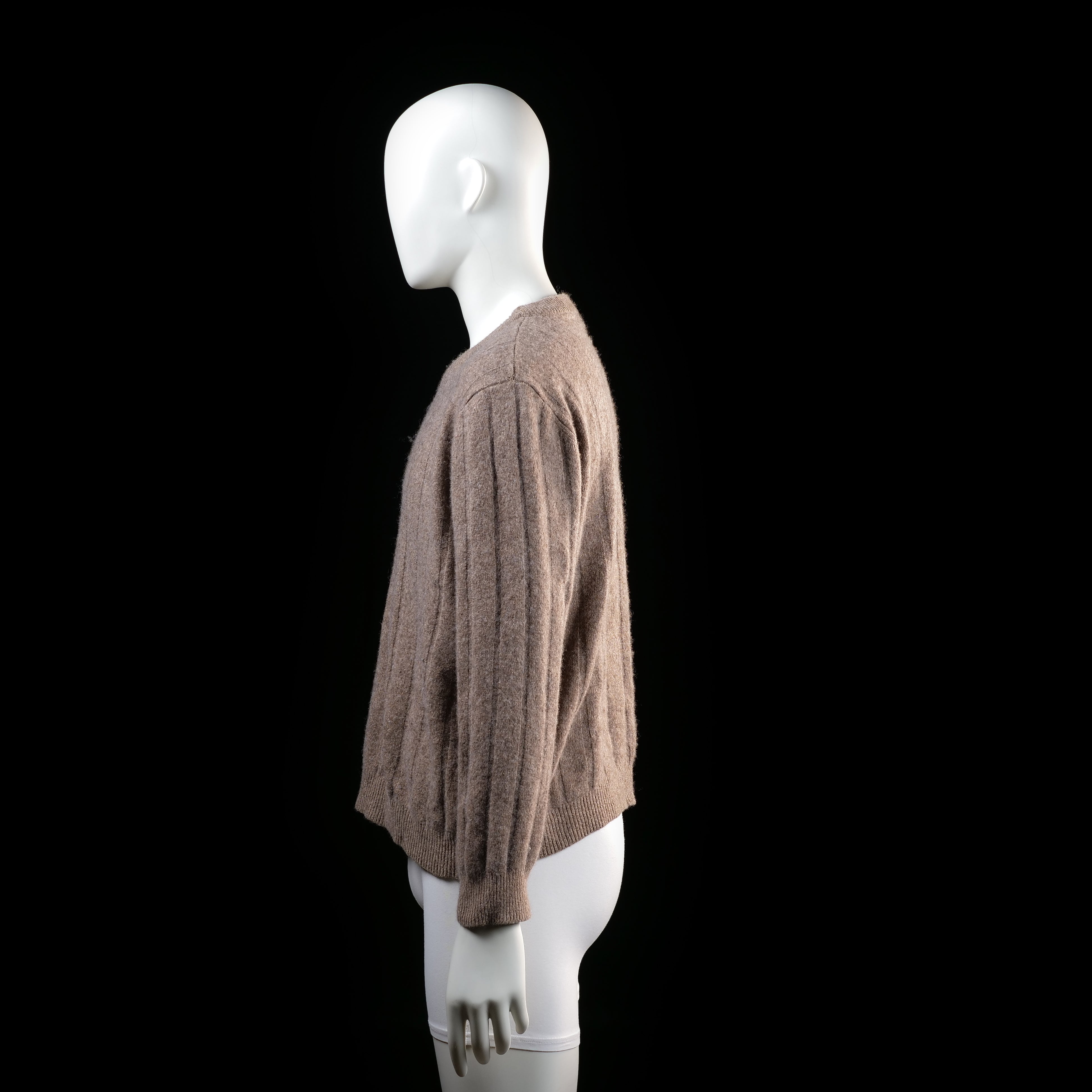 Dressmann - sweater - Taupe - (Storlek: XL)