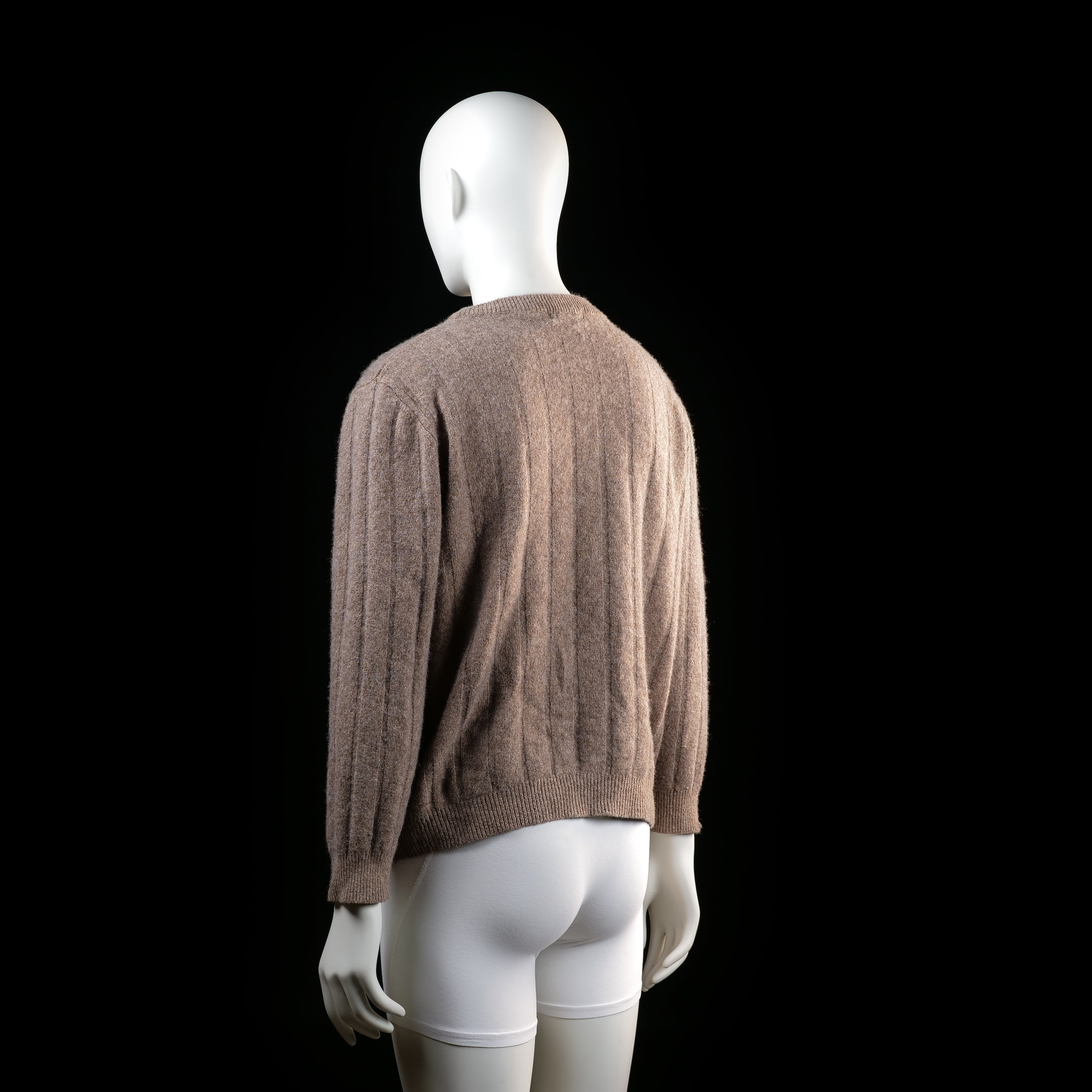 Dressmann - sweater - Taupe - (Storlek: XL)