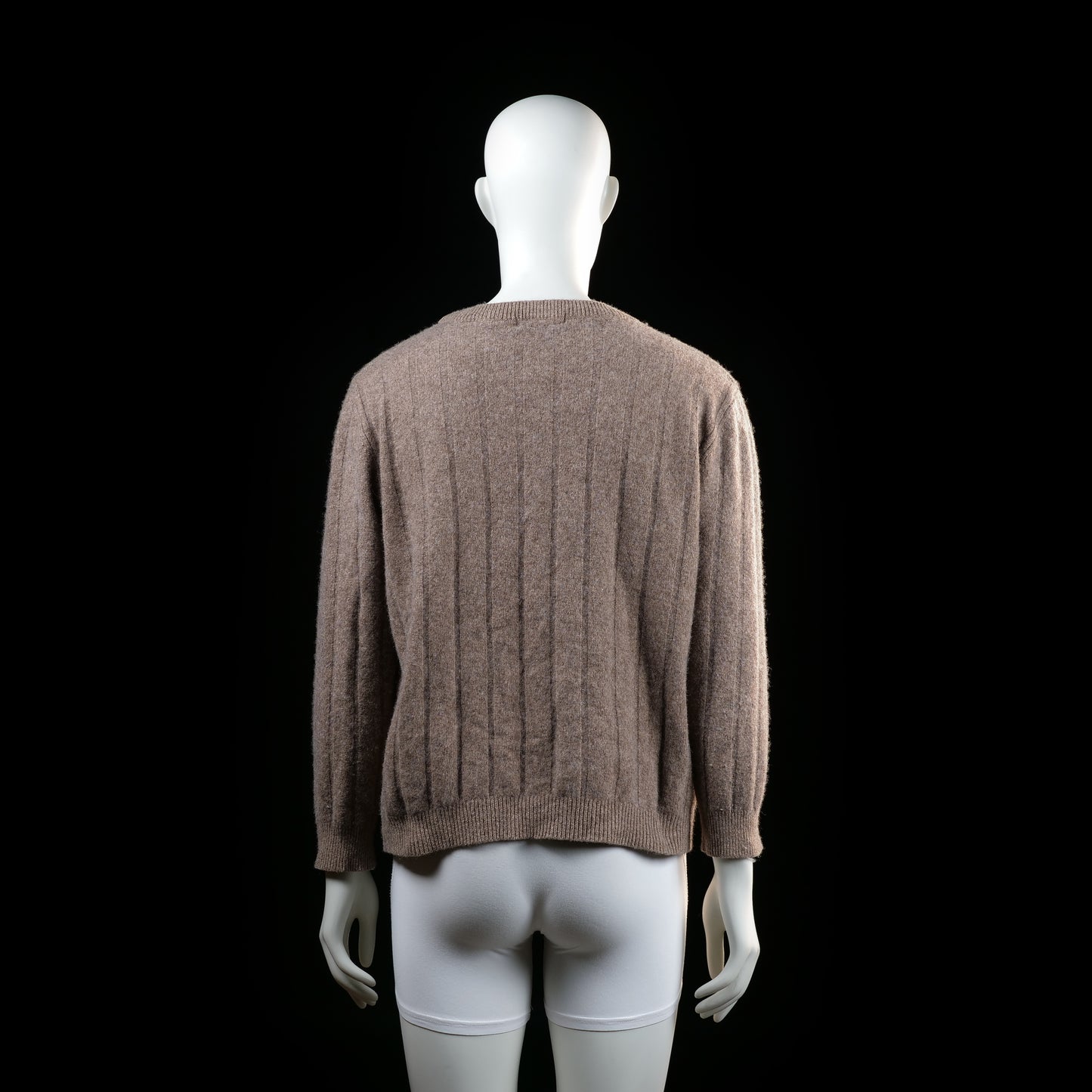 Dressmann - sweater - Taupe - (Storlek: XL)