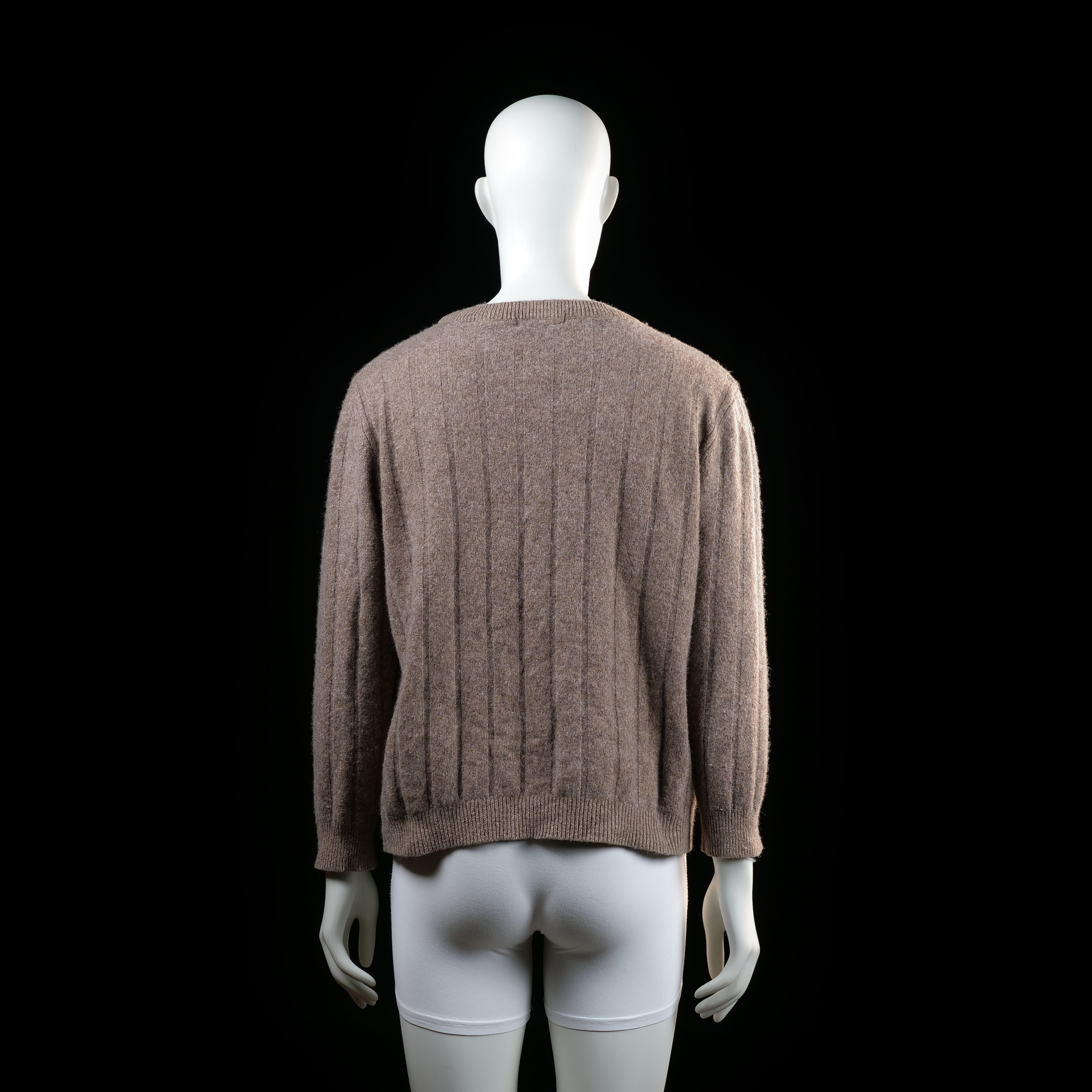 Dressmann - sweater - Taupe - (Storlek: XL)