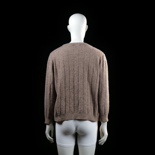 Dressmann - sweater - Taupe - (Storlek: XL)