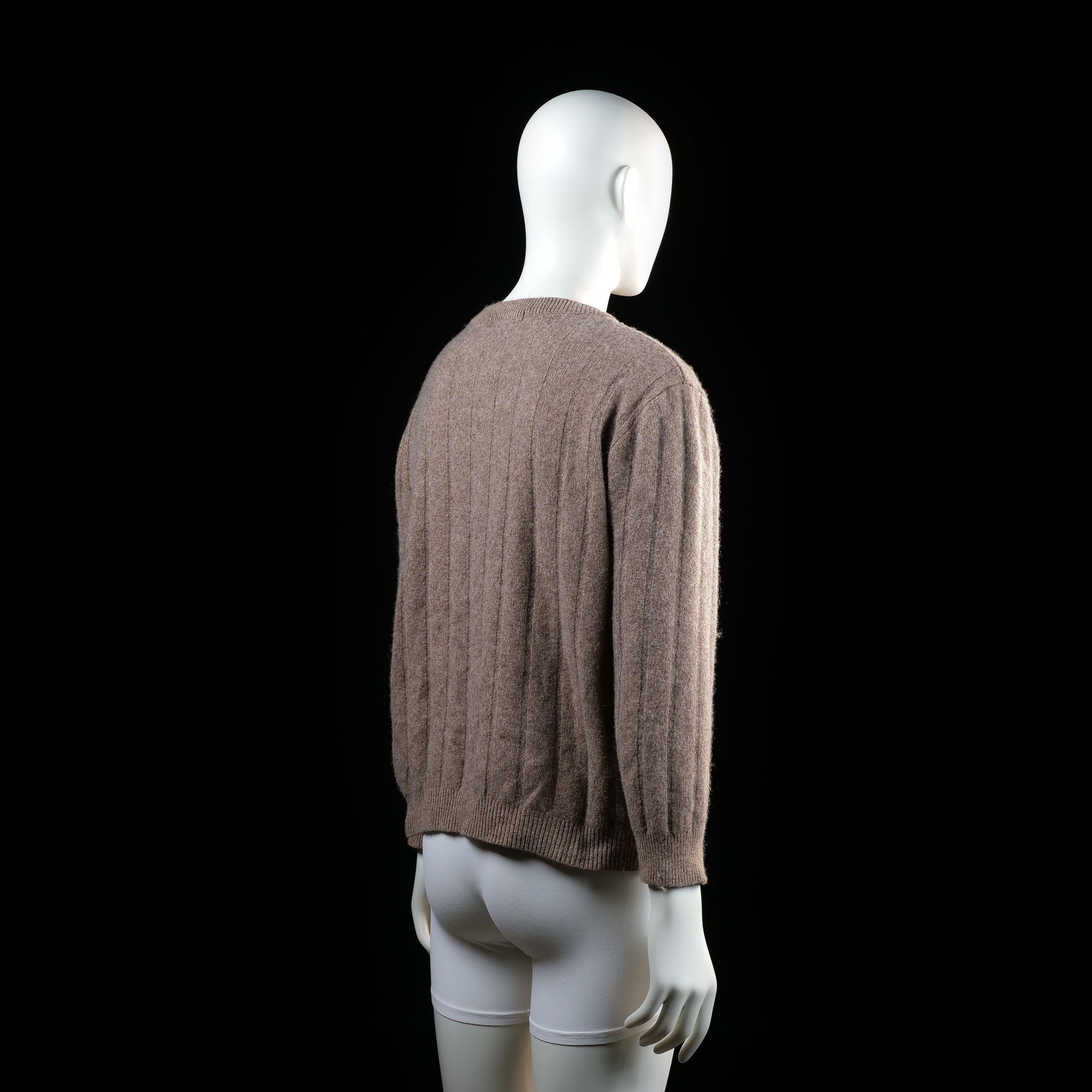 Dressmann - sweater - Taupe - (Storlek: XL)