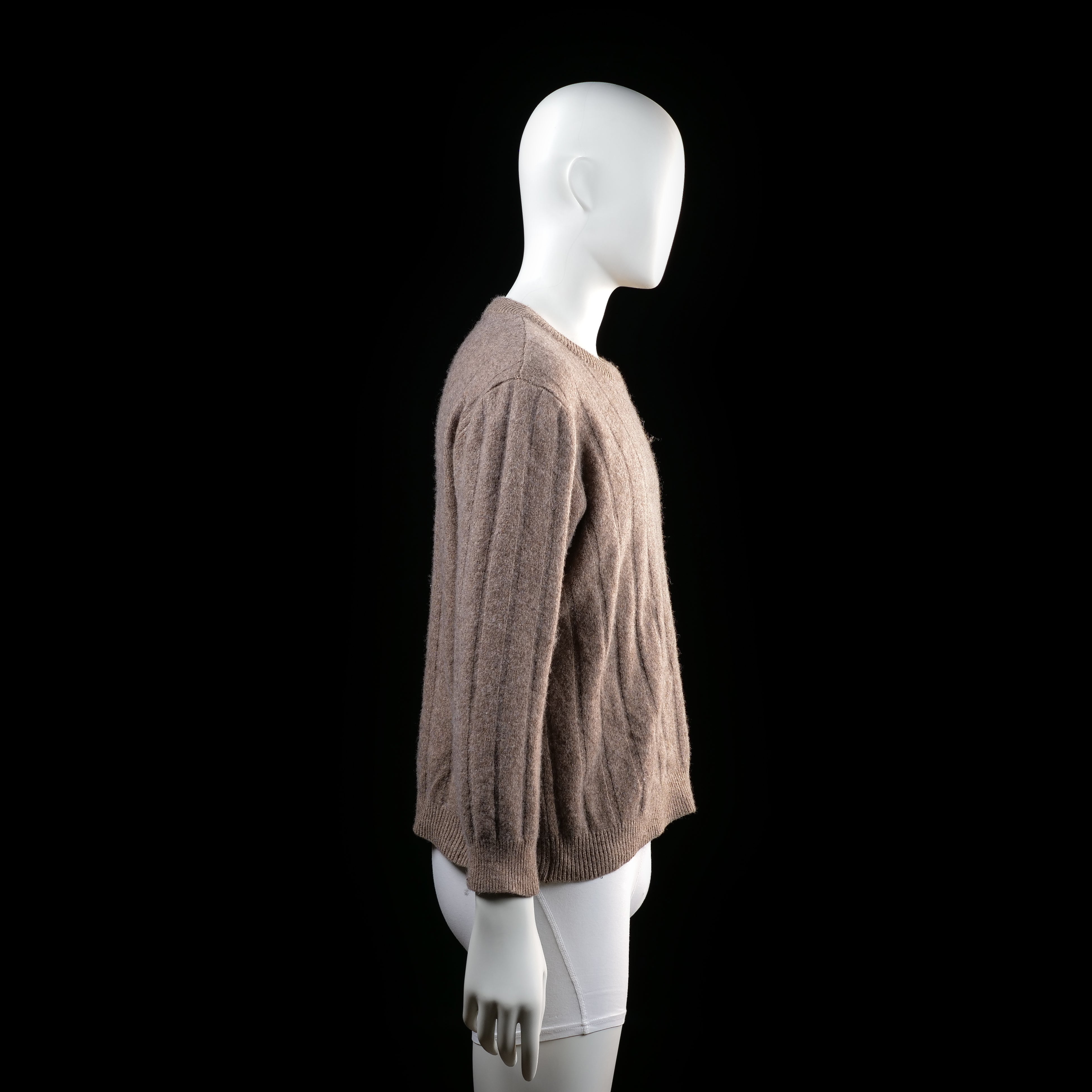 Dressmann - sweater - Taupe - (Storlek: XL)