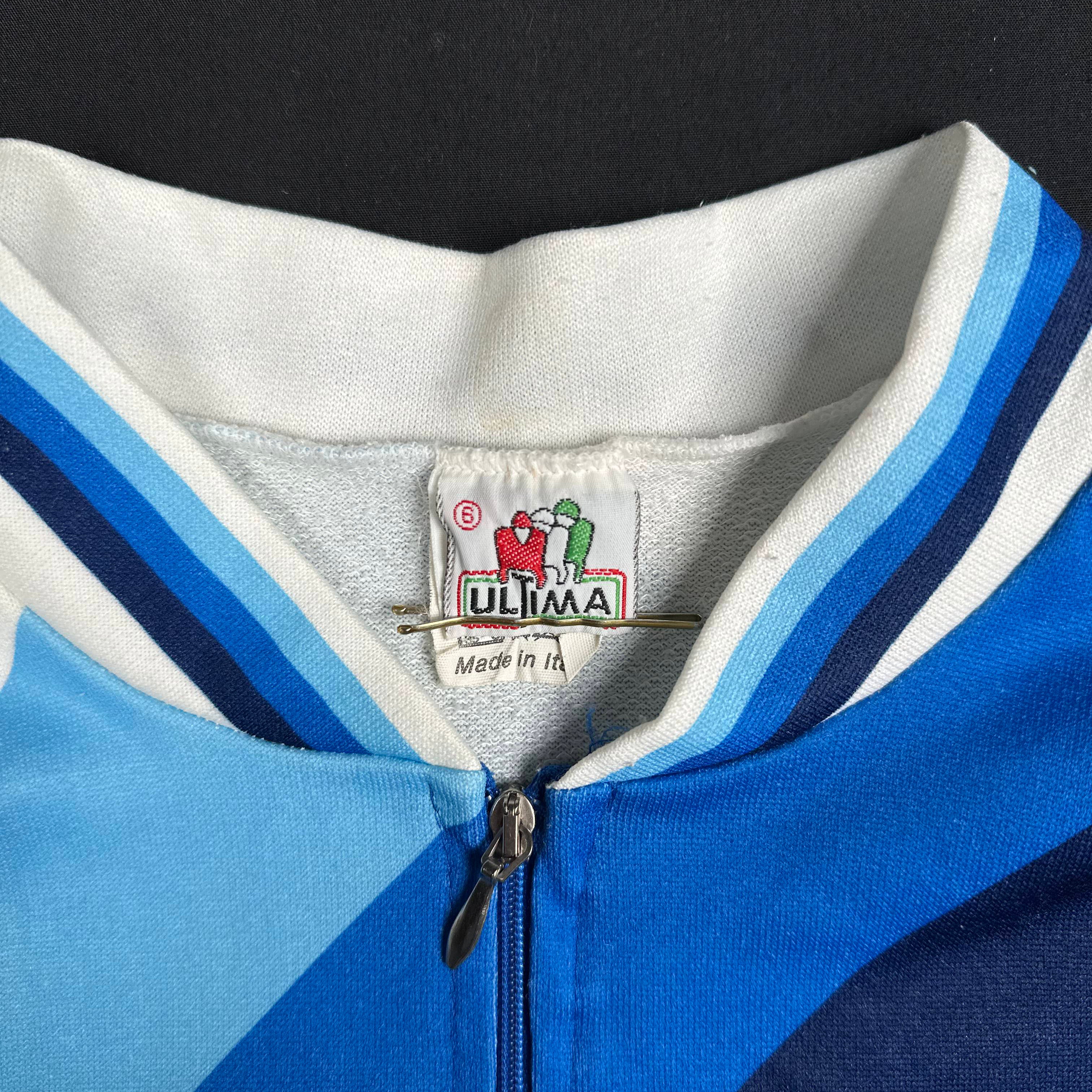 Ultima - sports top - White, Light Blue - (Storlek: M)