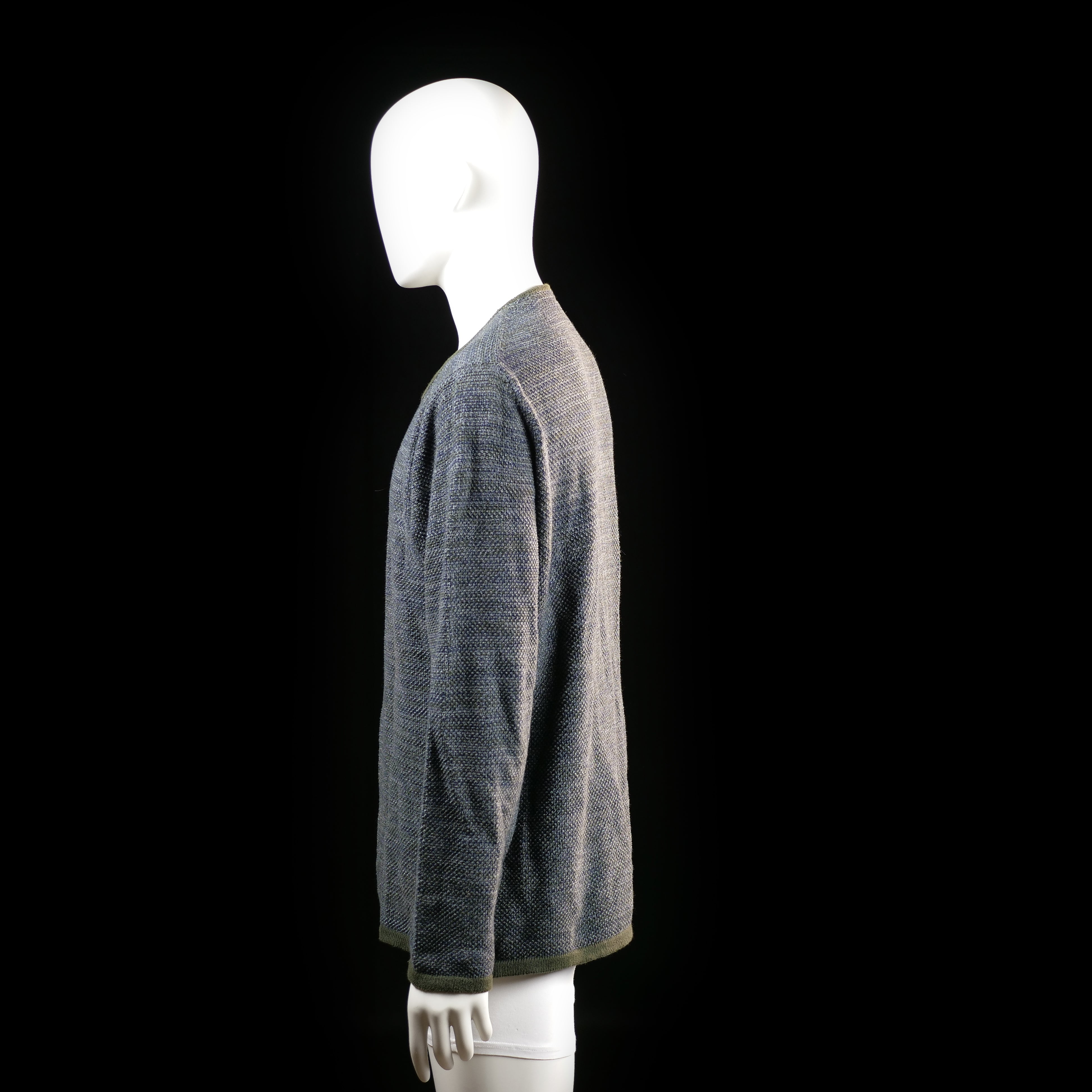 Minimum - sweater - Dark Gray, Olive - (Storlek: L)