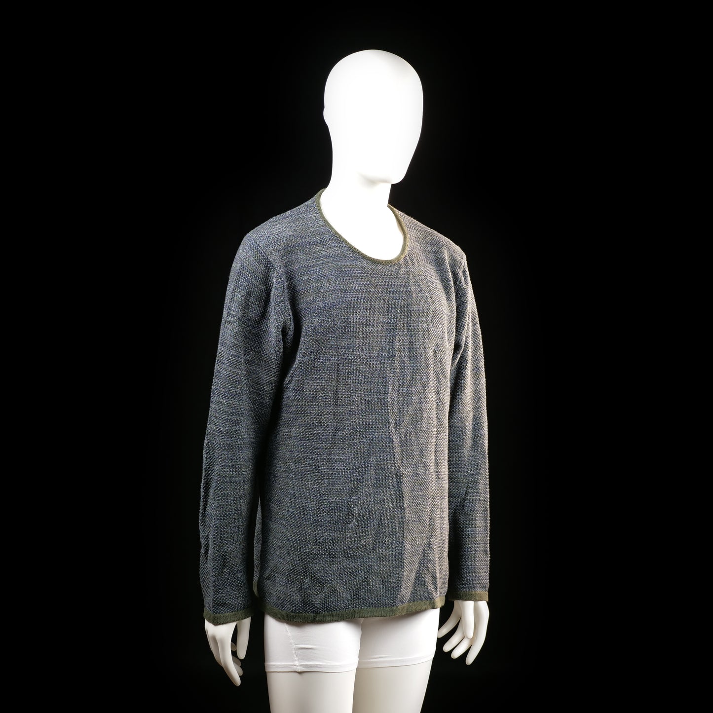 Minimum - sweater - Dark Gray, Olive - (Storlek: L)