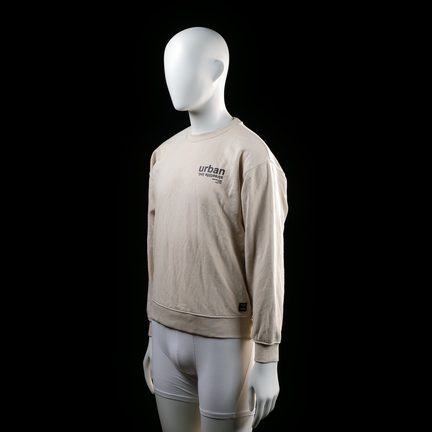 Lager 157 - sweatshirt - Beige, Black - (Storlek: 160)