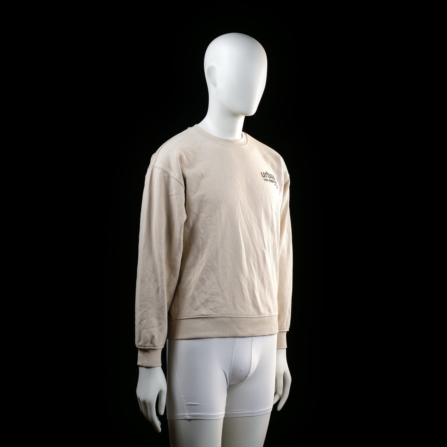 Lager 157 - sweatshirt - Beige, Black - (Storlek: 160)