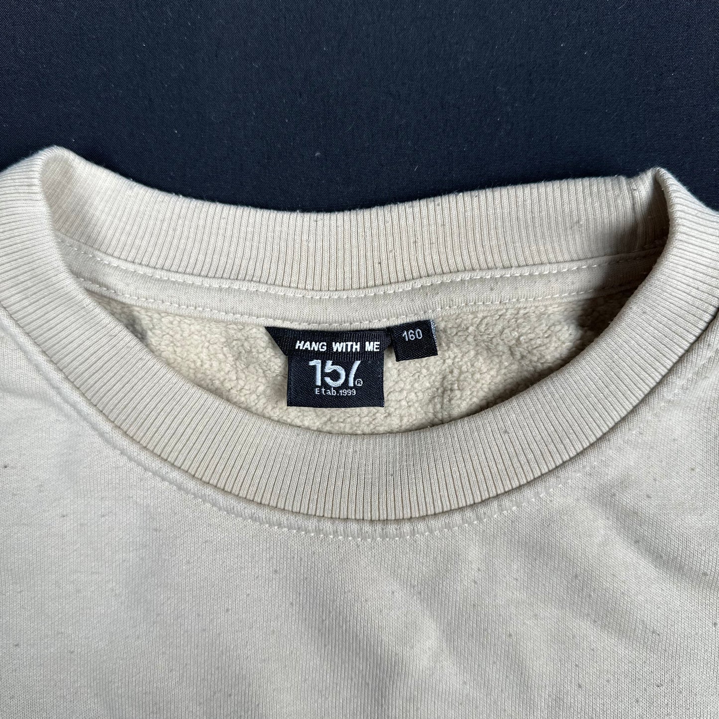 Lager 157 - sweatshirt - Beige, Black - (Storlek: 160)