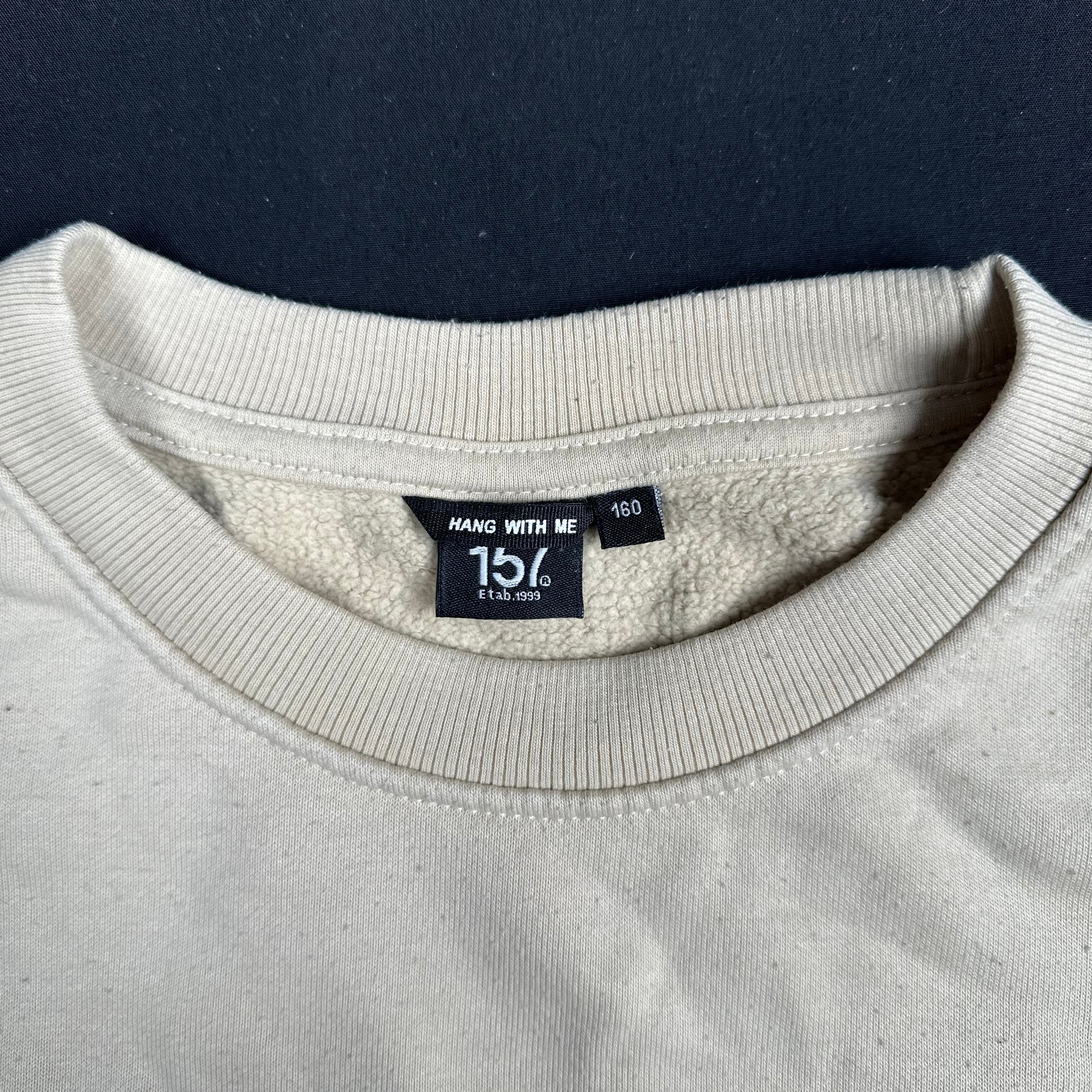 Lager 157 - sweatshirt - Beige, Black - (Storlek: 160)