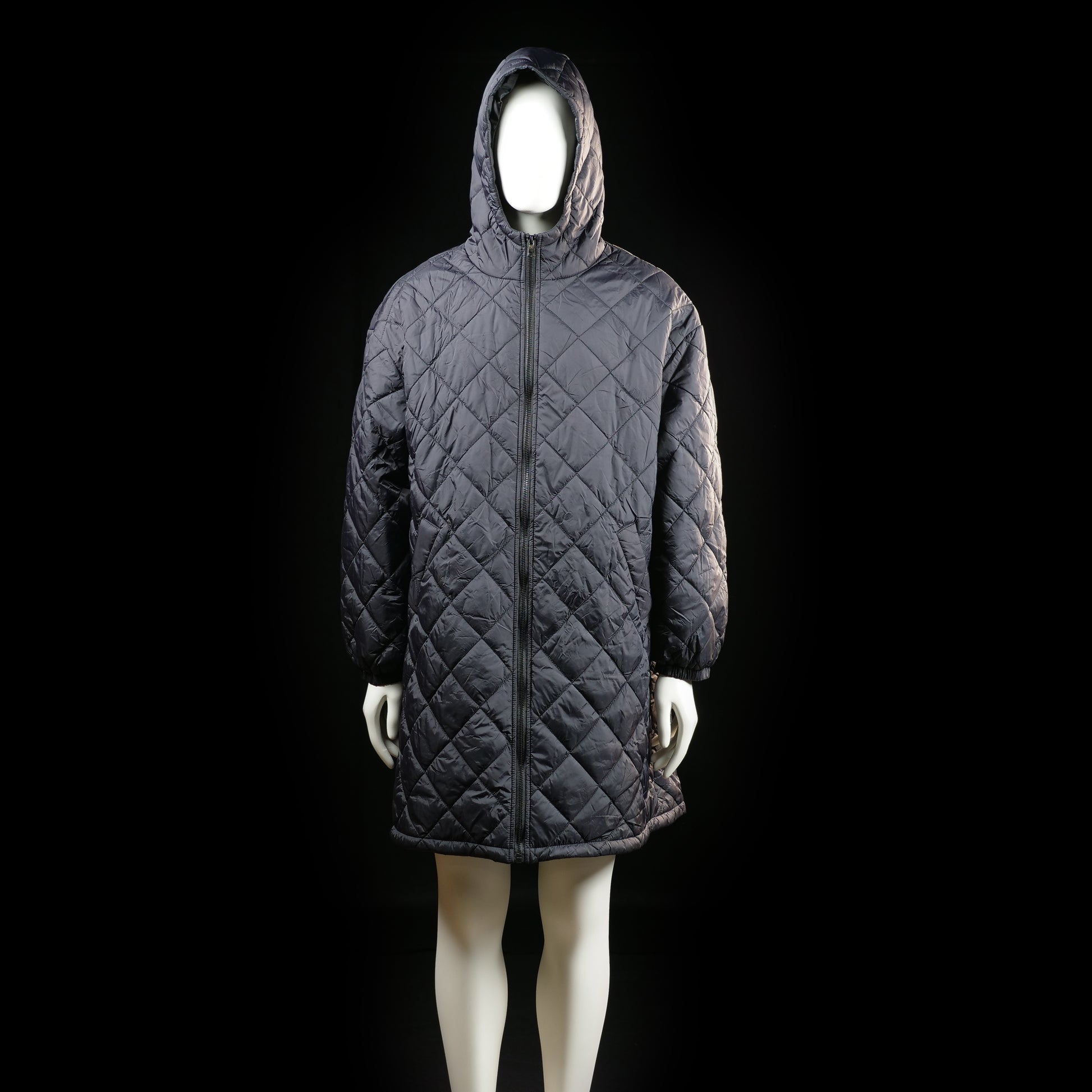 padded coat - Dark Gray - (Storlek: 2XL)
