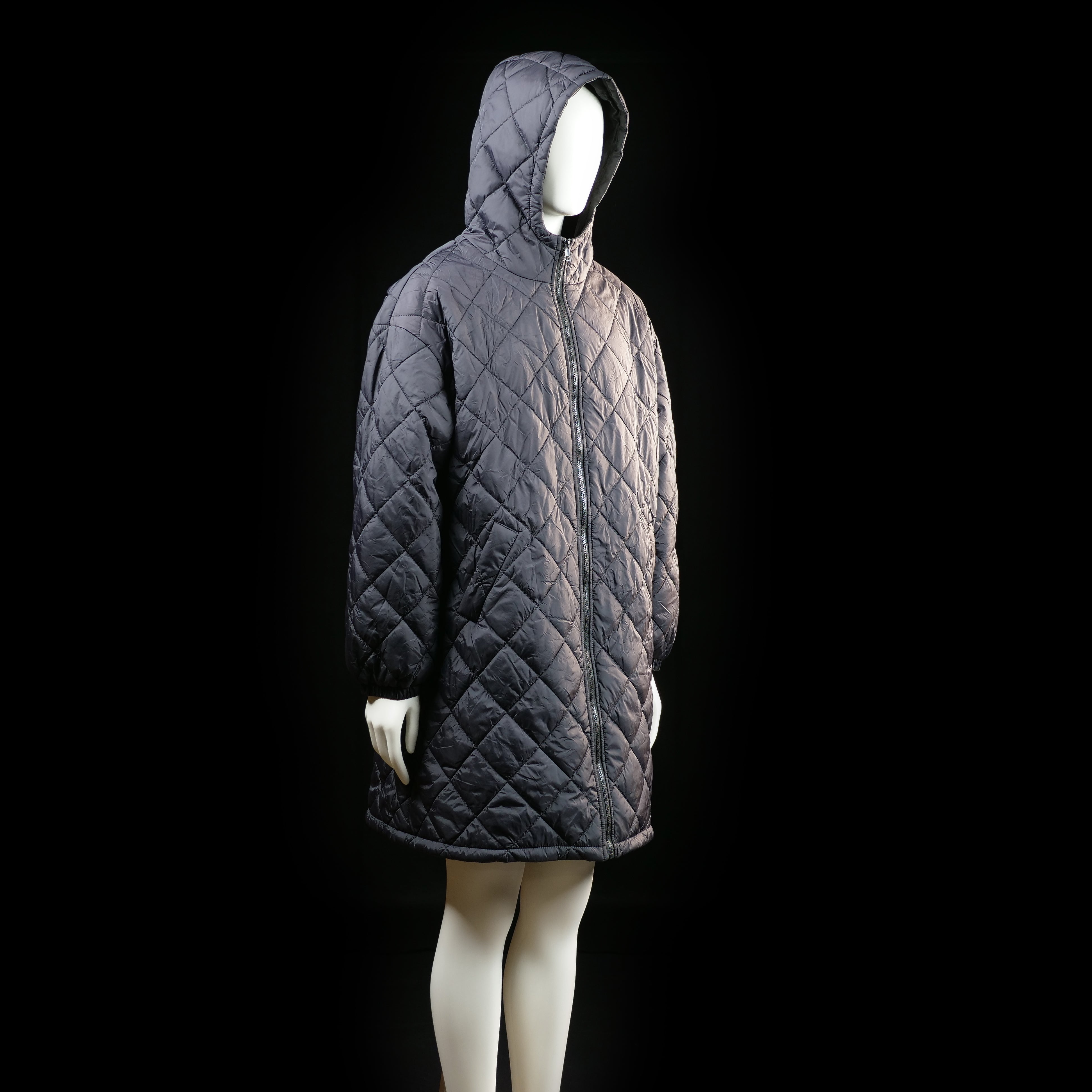 padded coat - Dark Gray - (Storlek: 2XL)