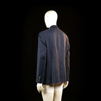 7 Square - blazer - Navy, White - (Storlek: 52)