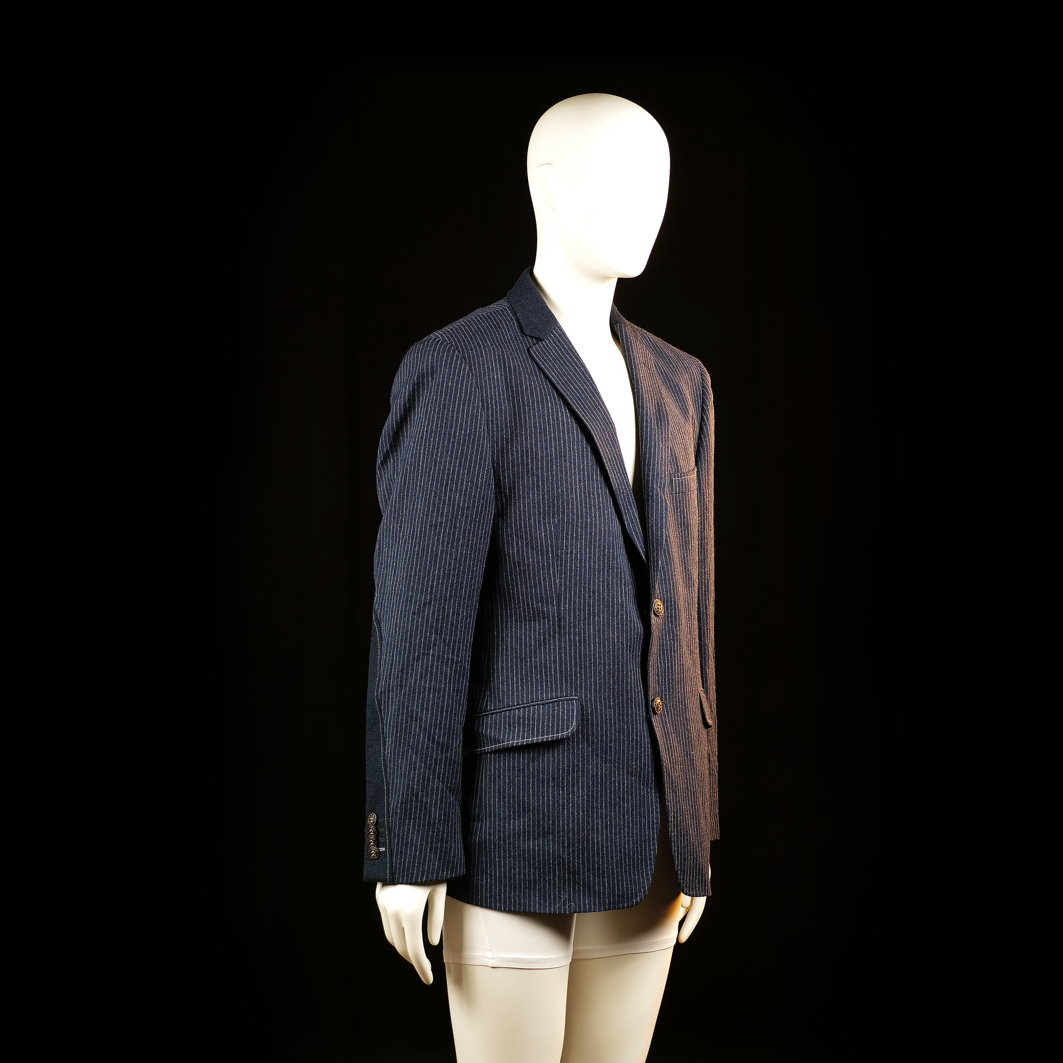 7 Square - blazer - Navy, White - (Storlek: 52)