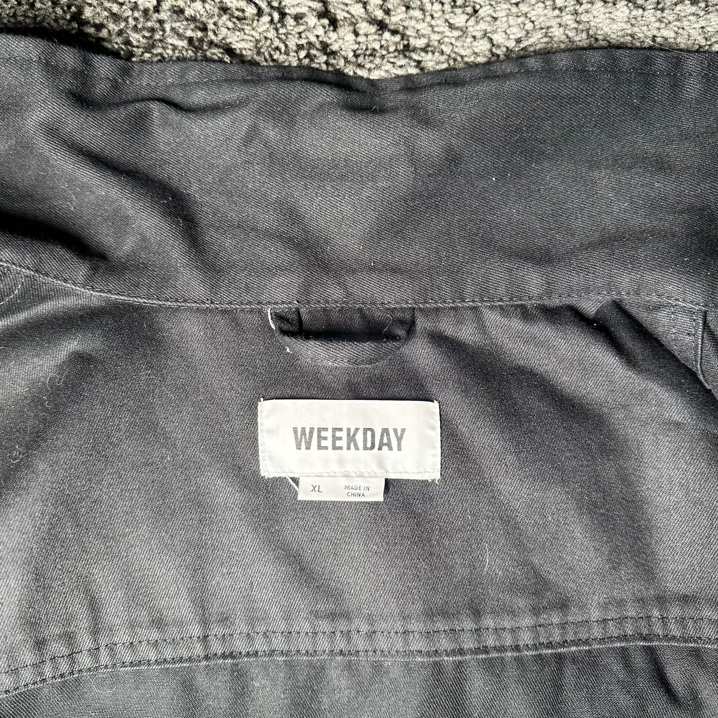 Weekday - trucker jacket - Black - (Storlek: XL)