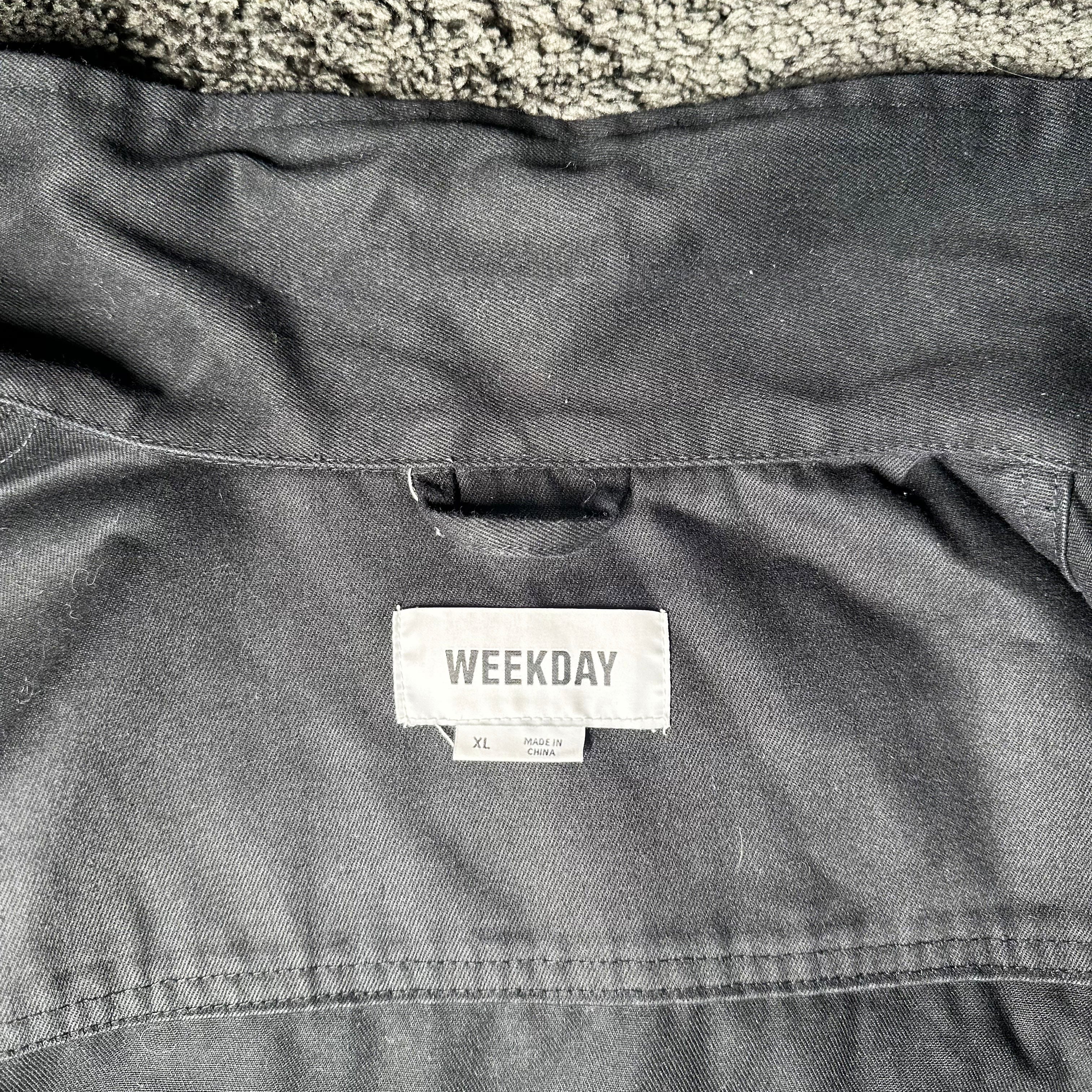 Weekday - trucker jacket - Black - (Storlek: XL)