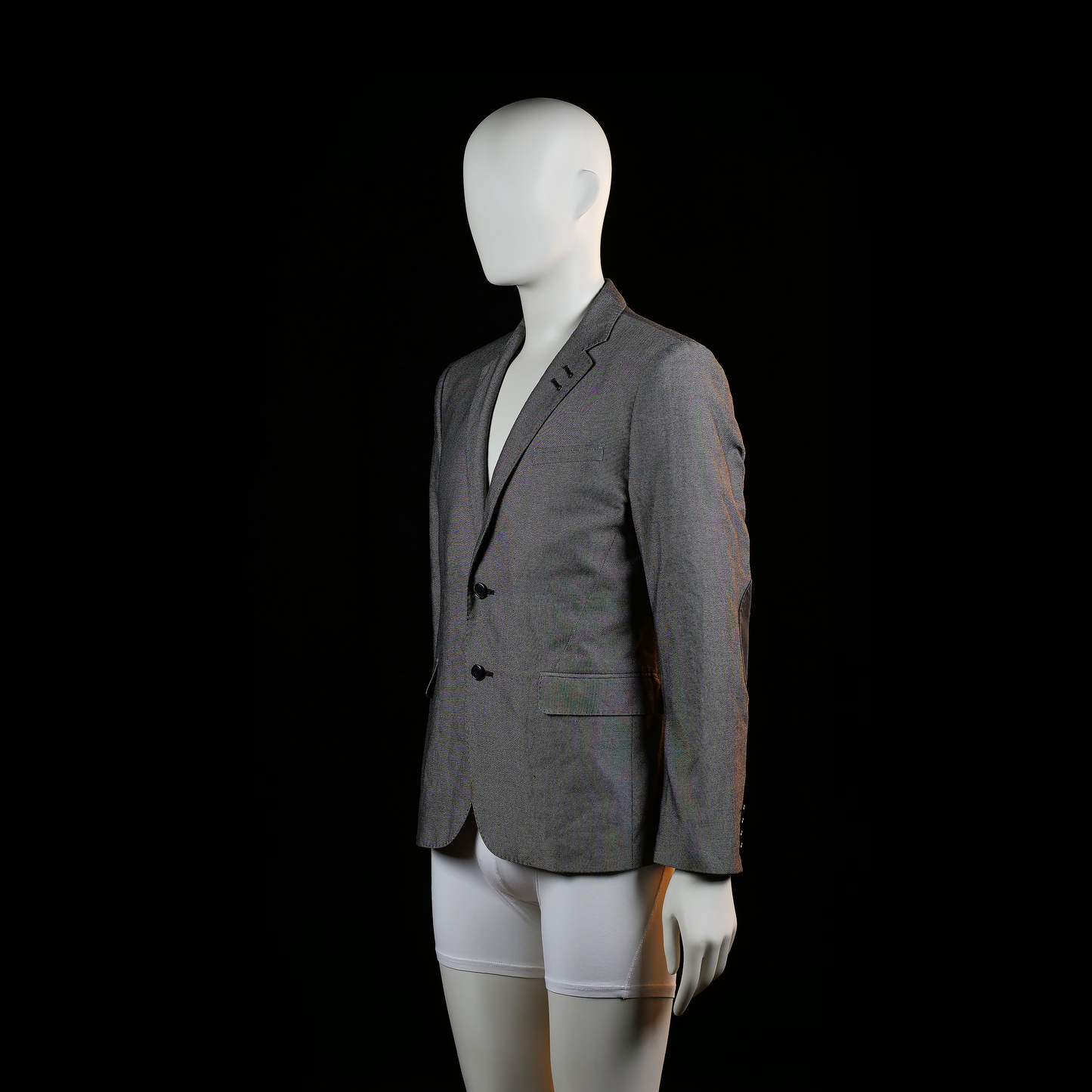 H&M - blazer - Gray, Black - (Storlek: 48)