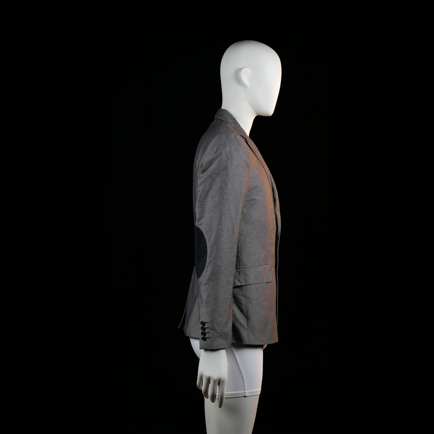 H&M - blazer - Gray, Black - (Storlek: 48)