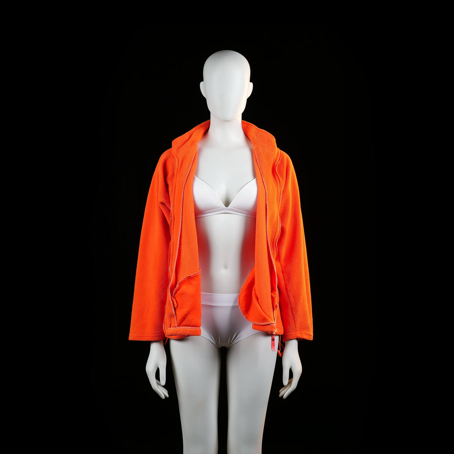 N&Y - fleece jacket - Orange - (Storlek: L)