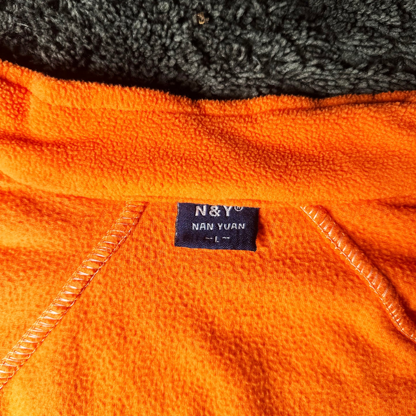 N&Y - fleece jacket - Orange - (Storlek: L)
