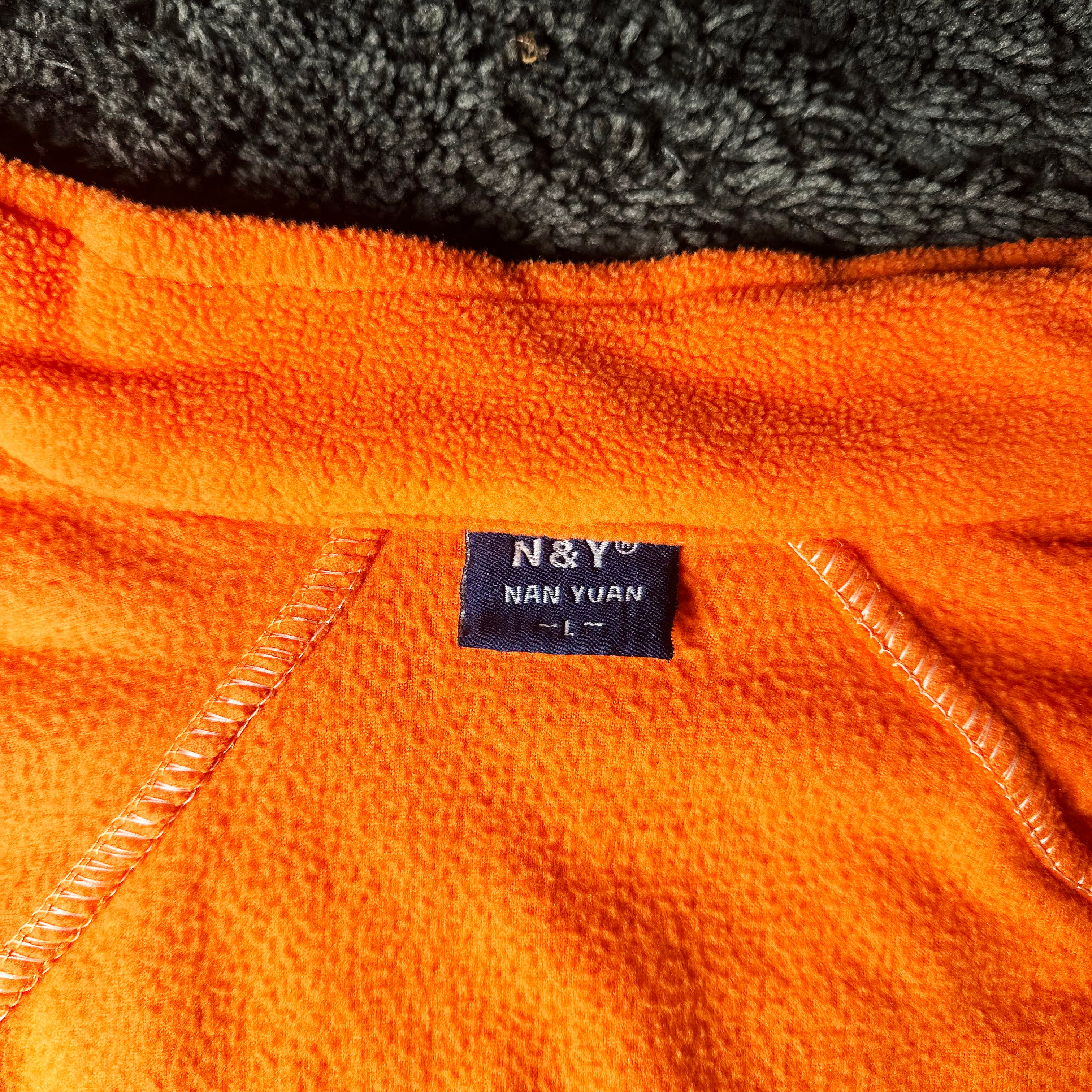 N&Y - fleece jacket - Orange - (Storlek: L)