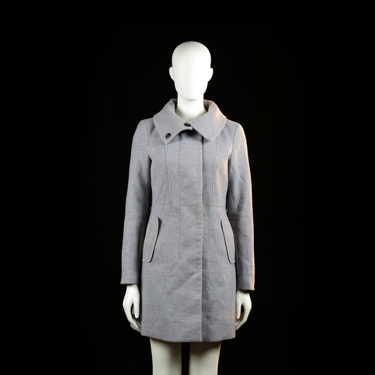 H&M - overcoat - Light Gray - (Storlek: 34)